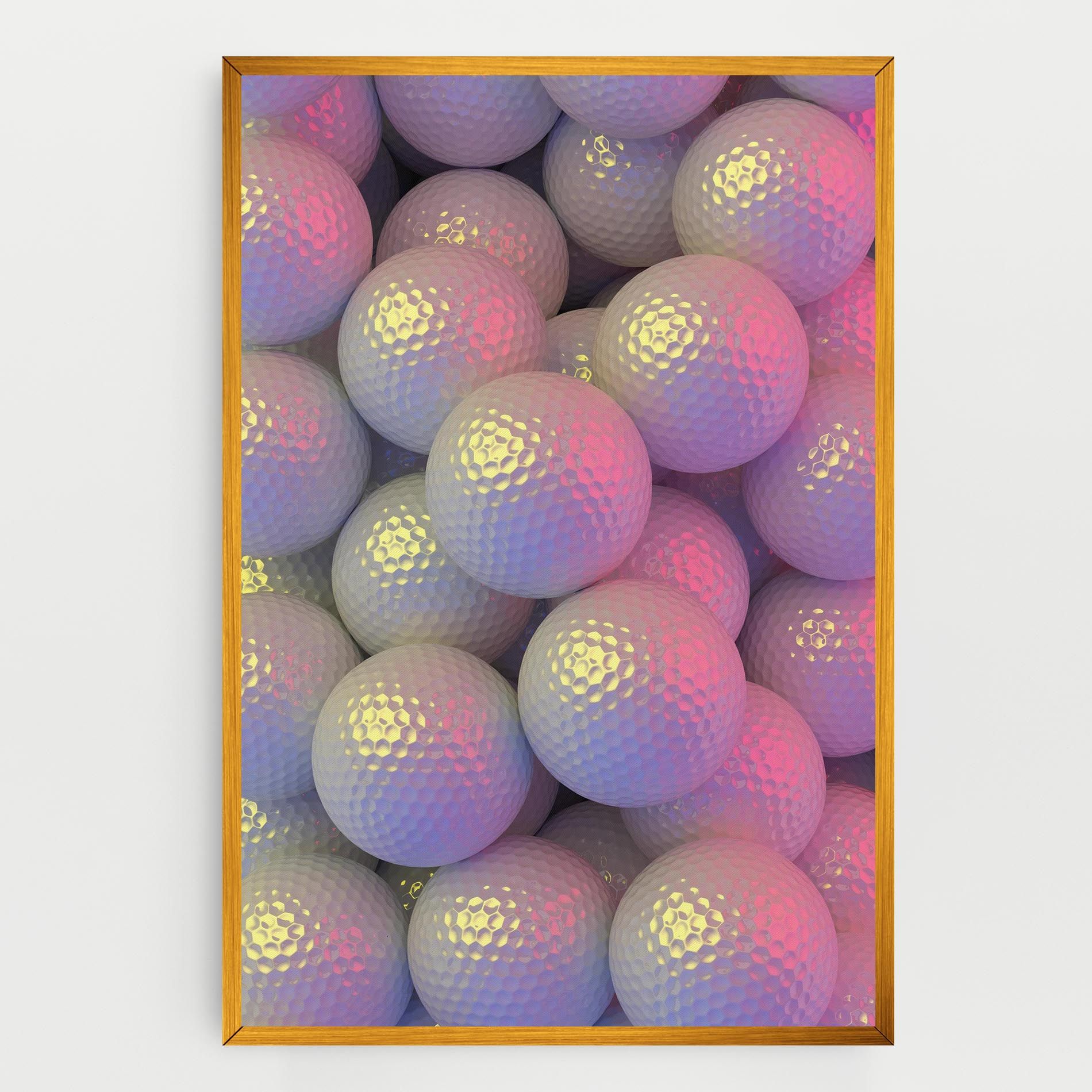 Purple Light Golf Ball mockup 0