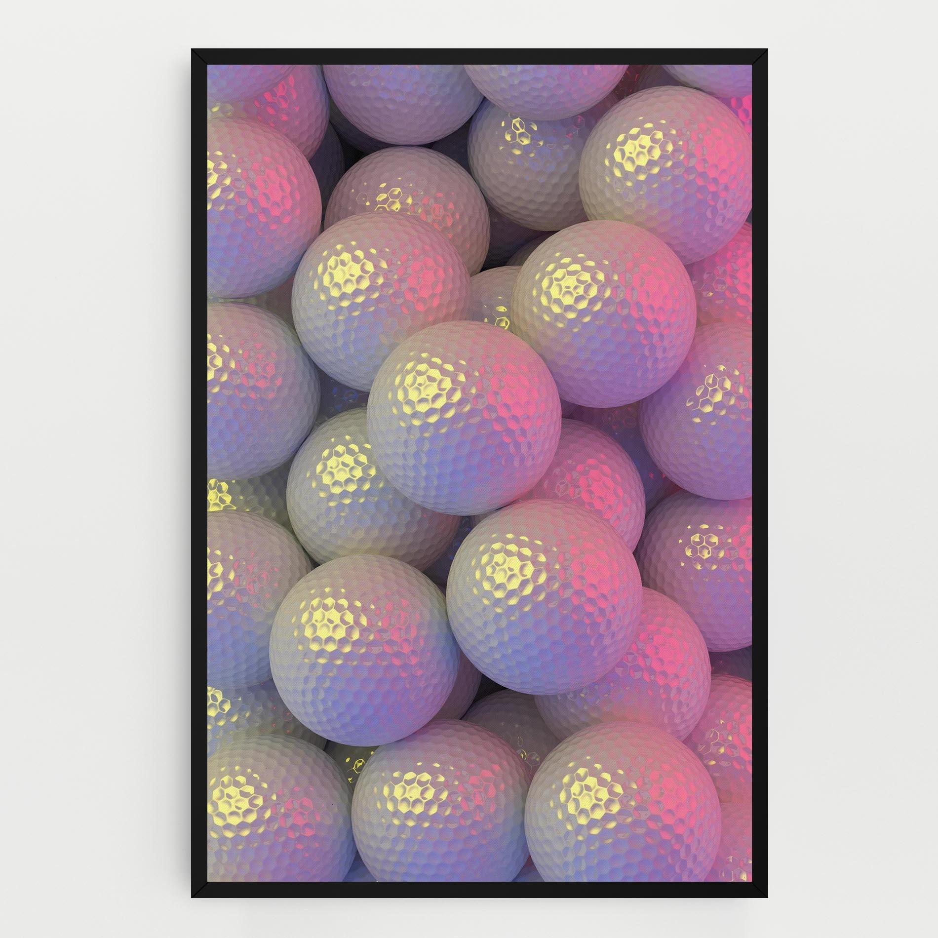 Tablou Canvas Purple Light Golf Ball mockup 0