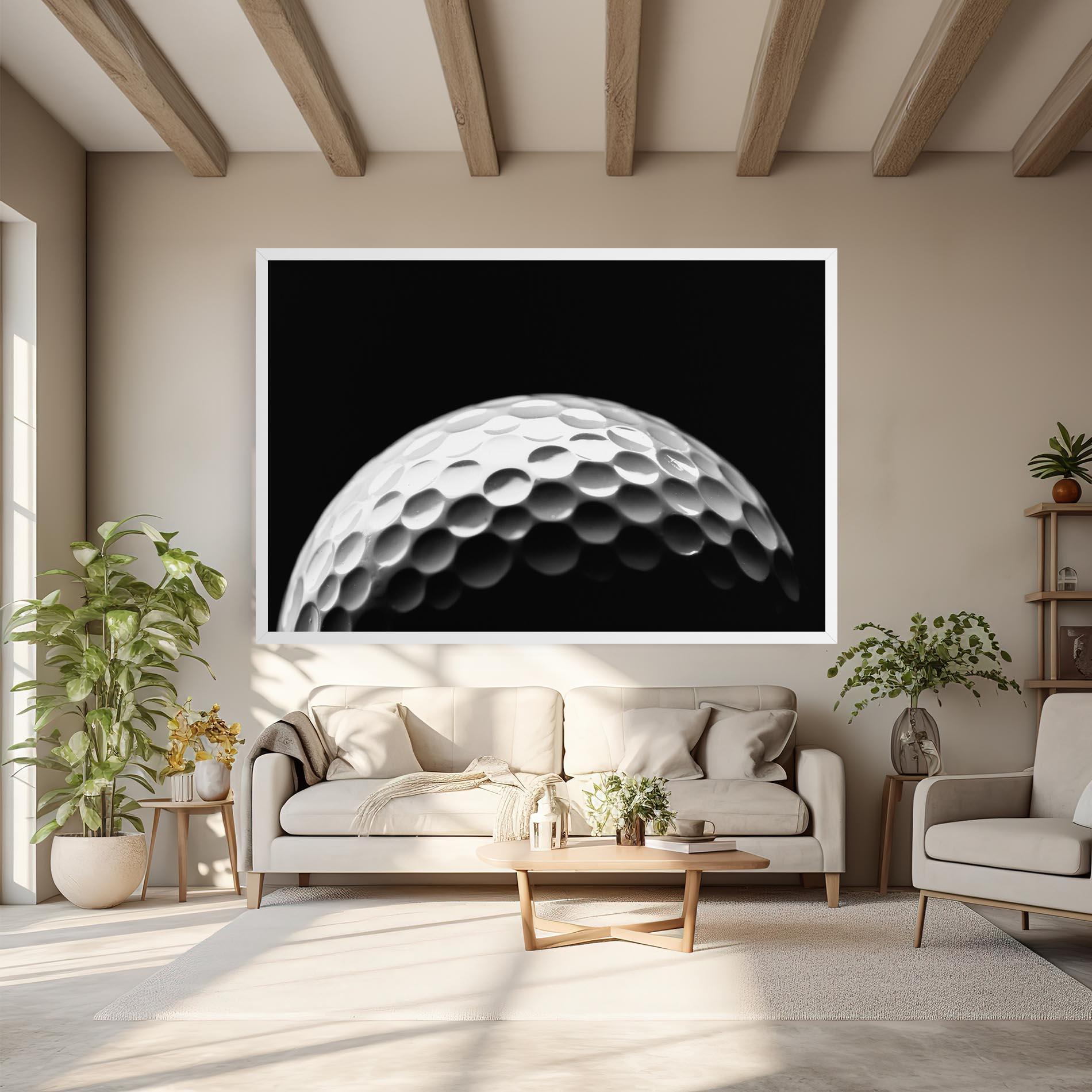 Tablou Canvas Golf Ball Close Up mockup 6