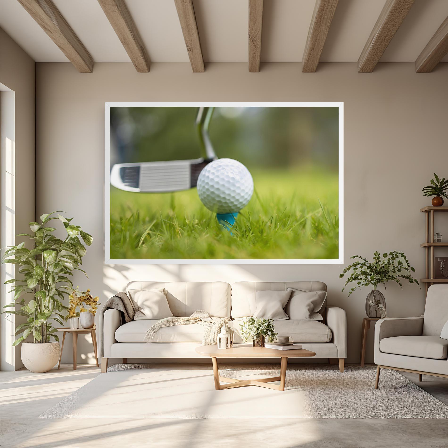 Tablou Canvas Golf Ball Tee mockup 6