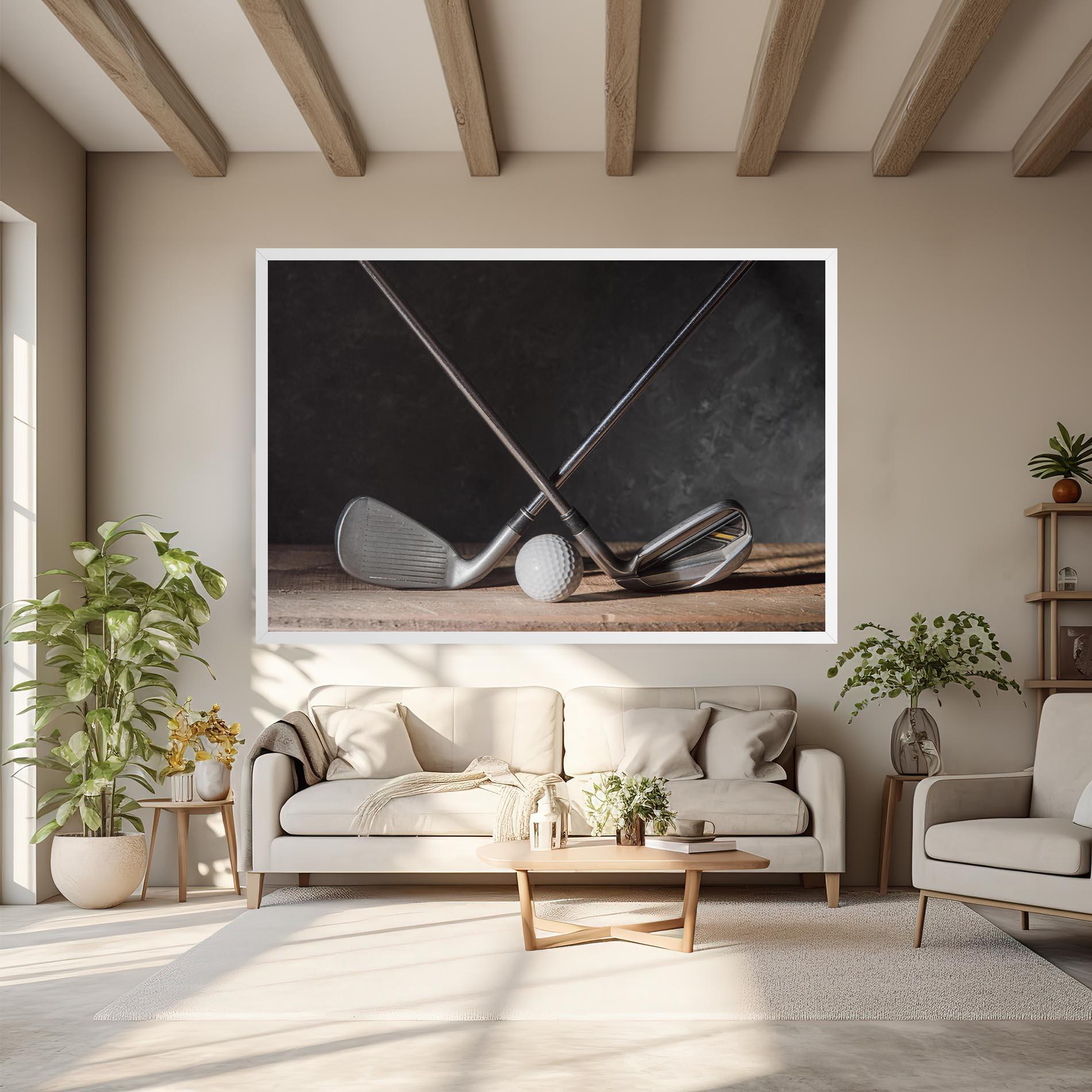 Tablou Canvas Golf Club Ball mockup 6