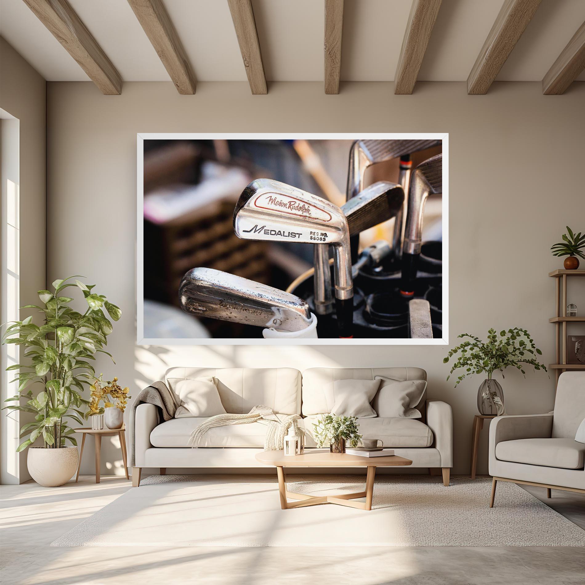 Tablou Canvas Silver Golf Club mockup 6