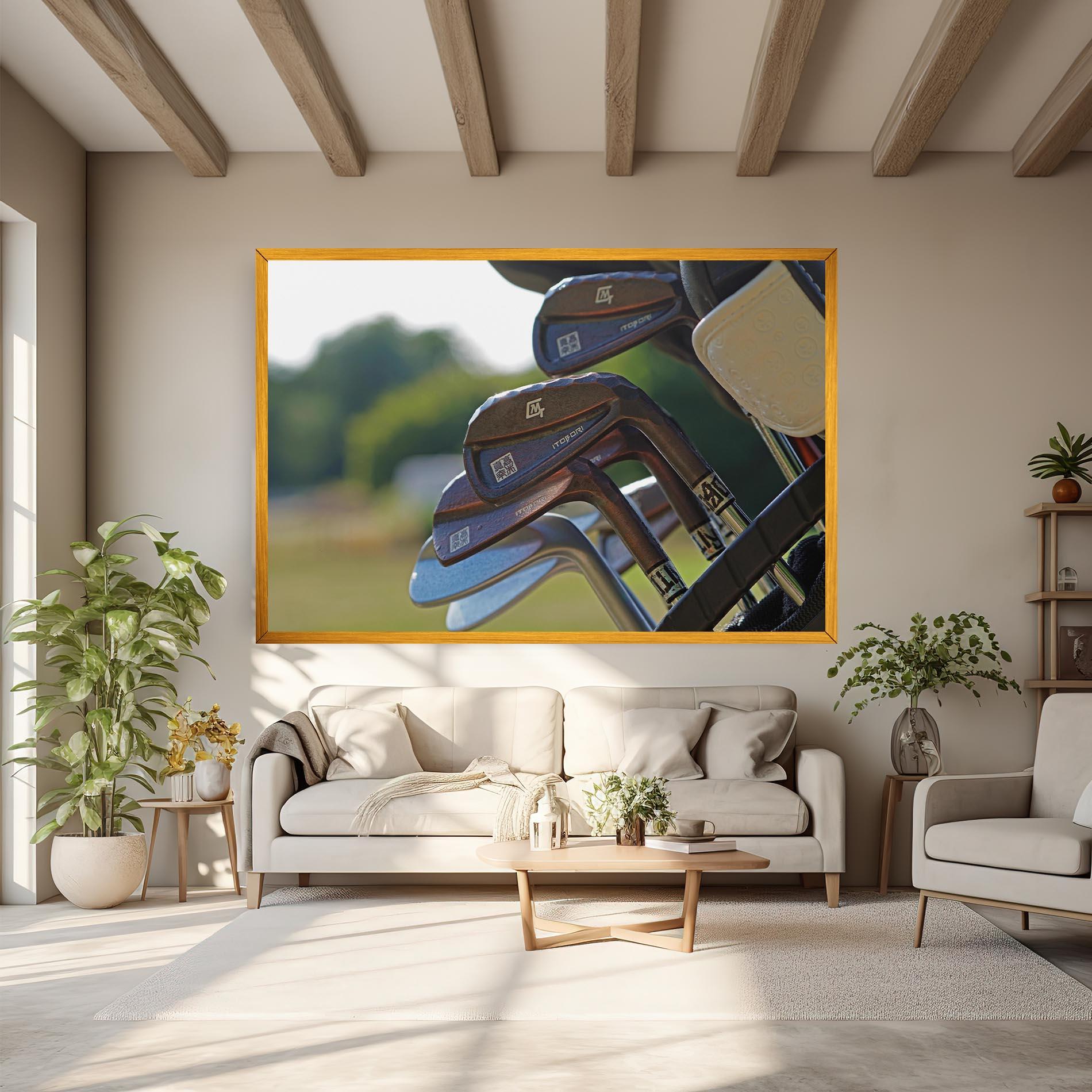 Tablou Canvas Brown Golf Club mockup 6