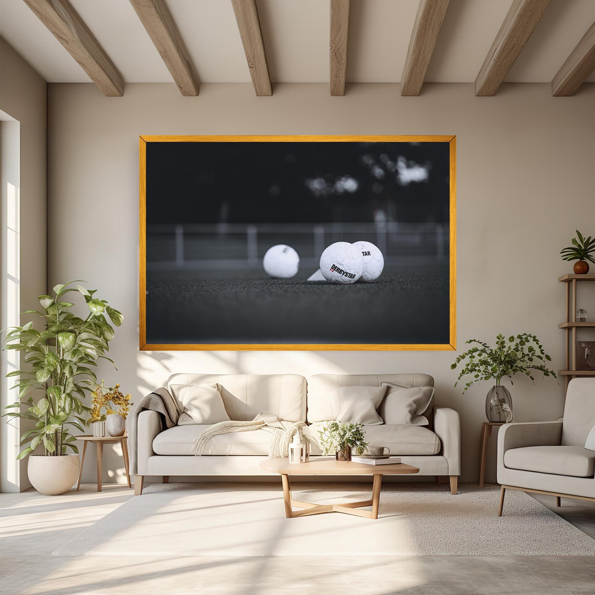 Tablou Canvas Golf Ball On Grey mockup 6