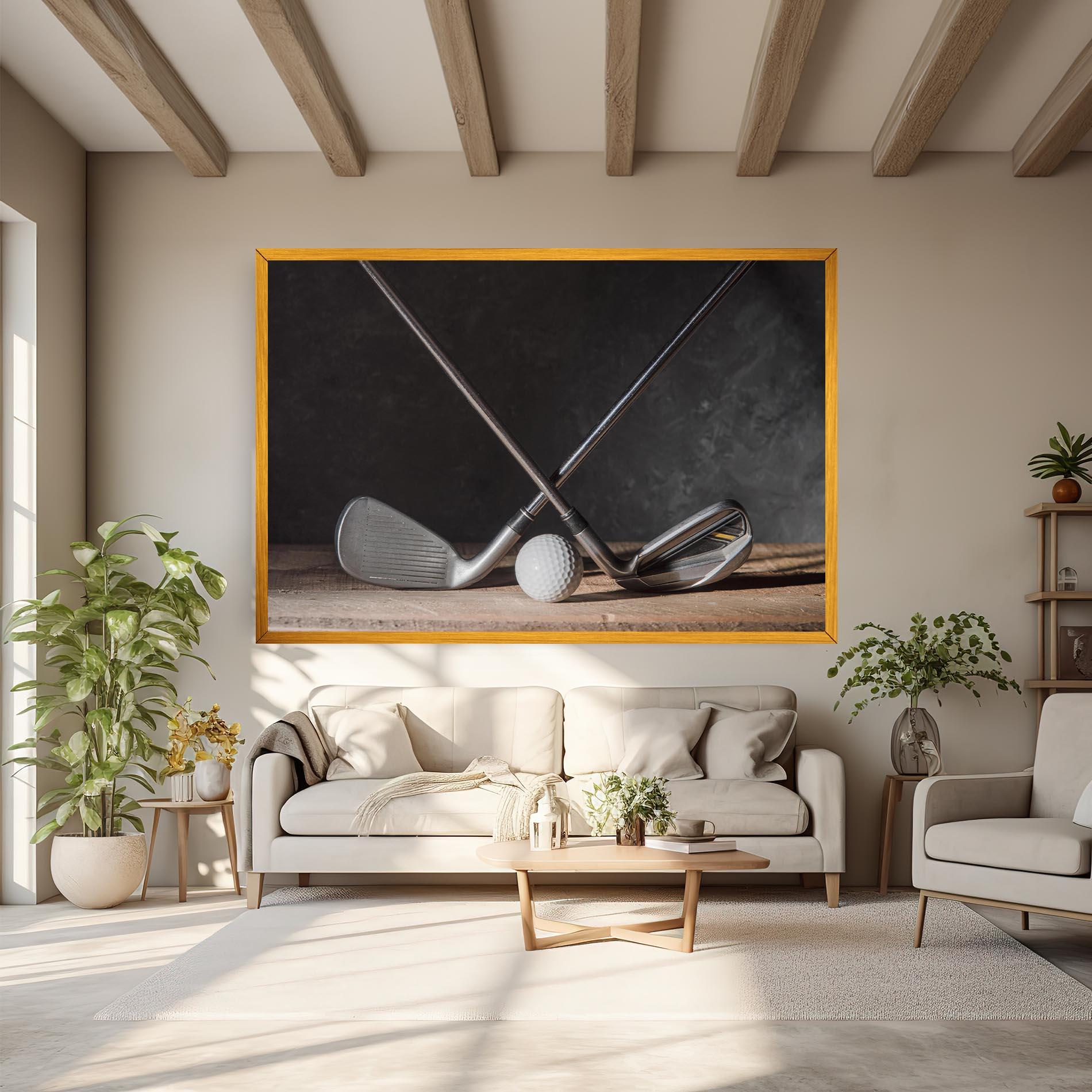 Tablou Canvas Golf Club Ball mockup 6