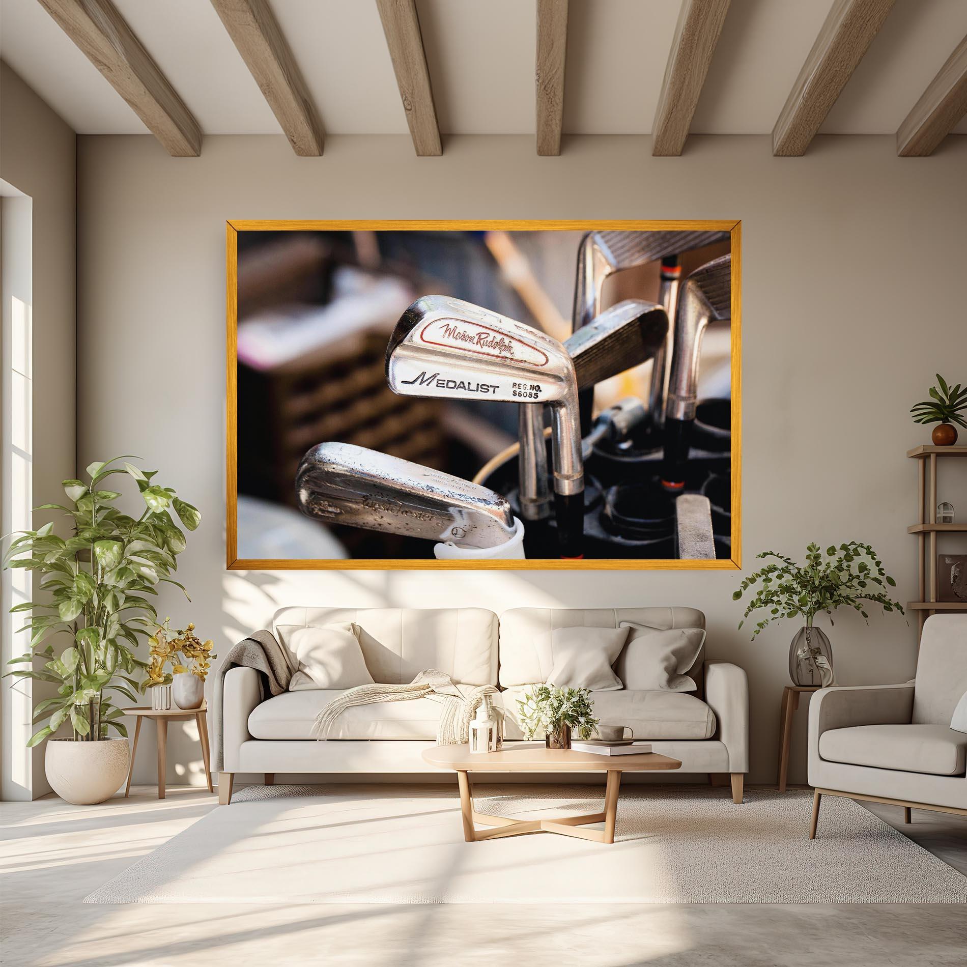 Tablou Canvas Silver Golf Club mockup 6