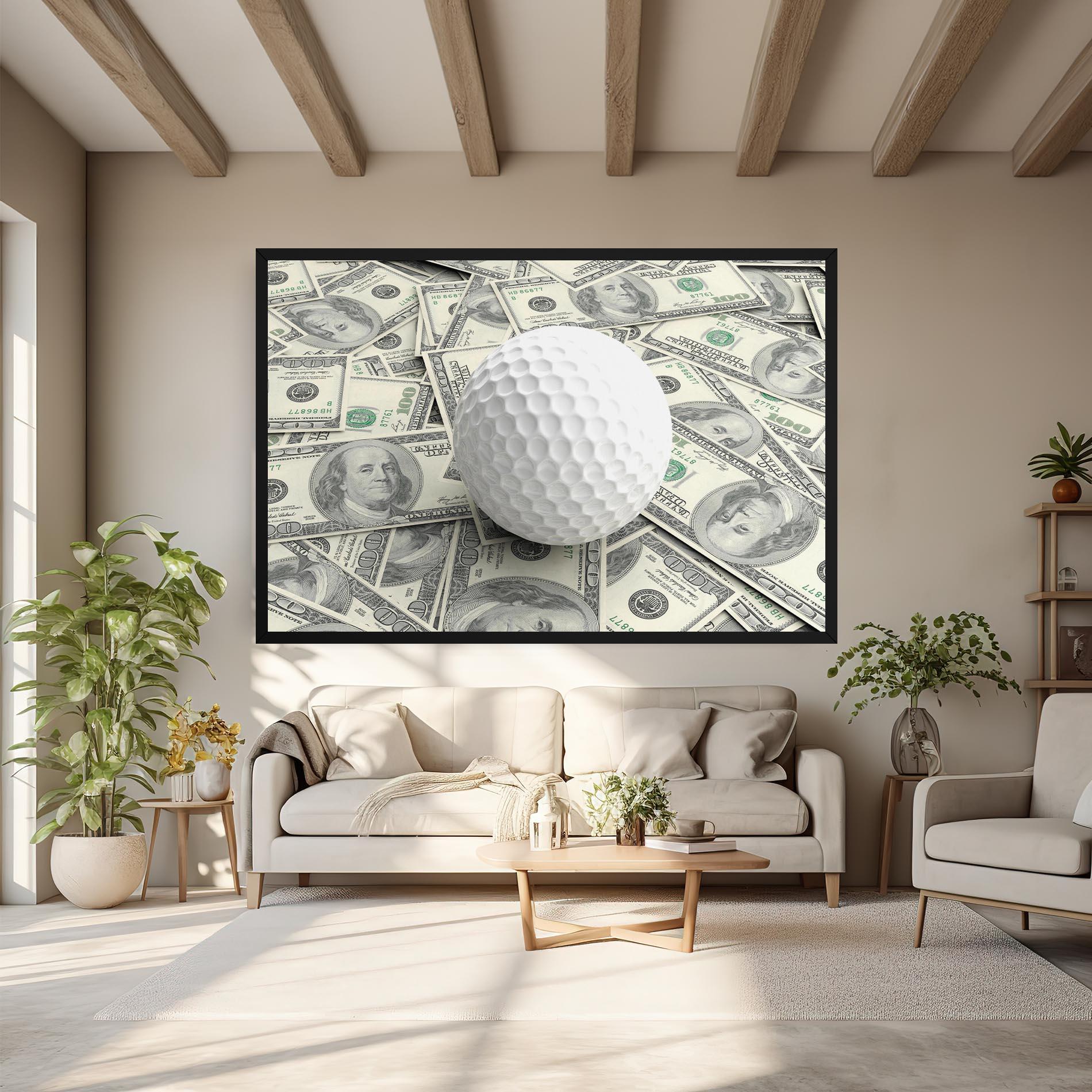 Tablou Canvas 3d Golf Ball mockup 6