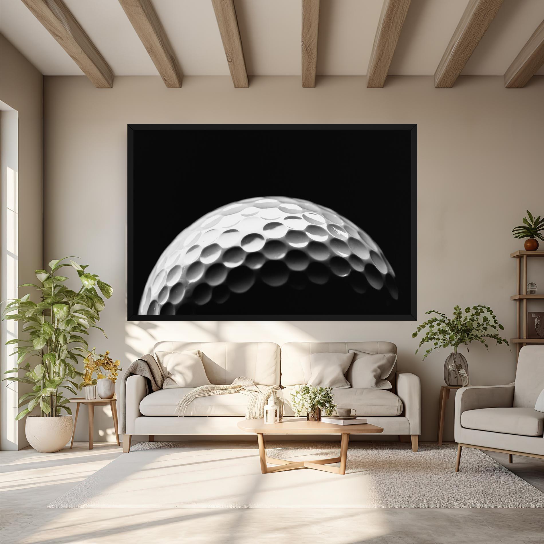 Tablou Canvas Golf Ball Close Up mockup 6