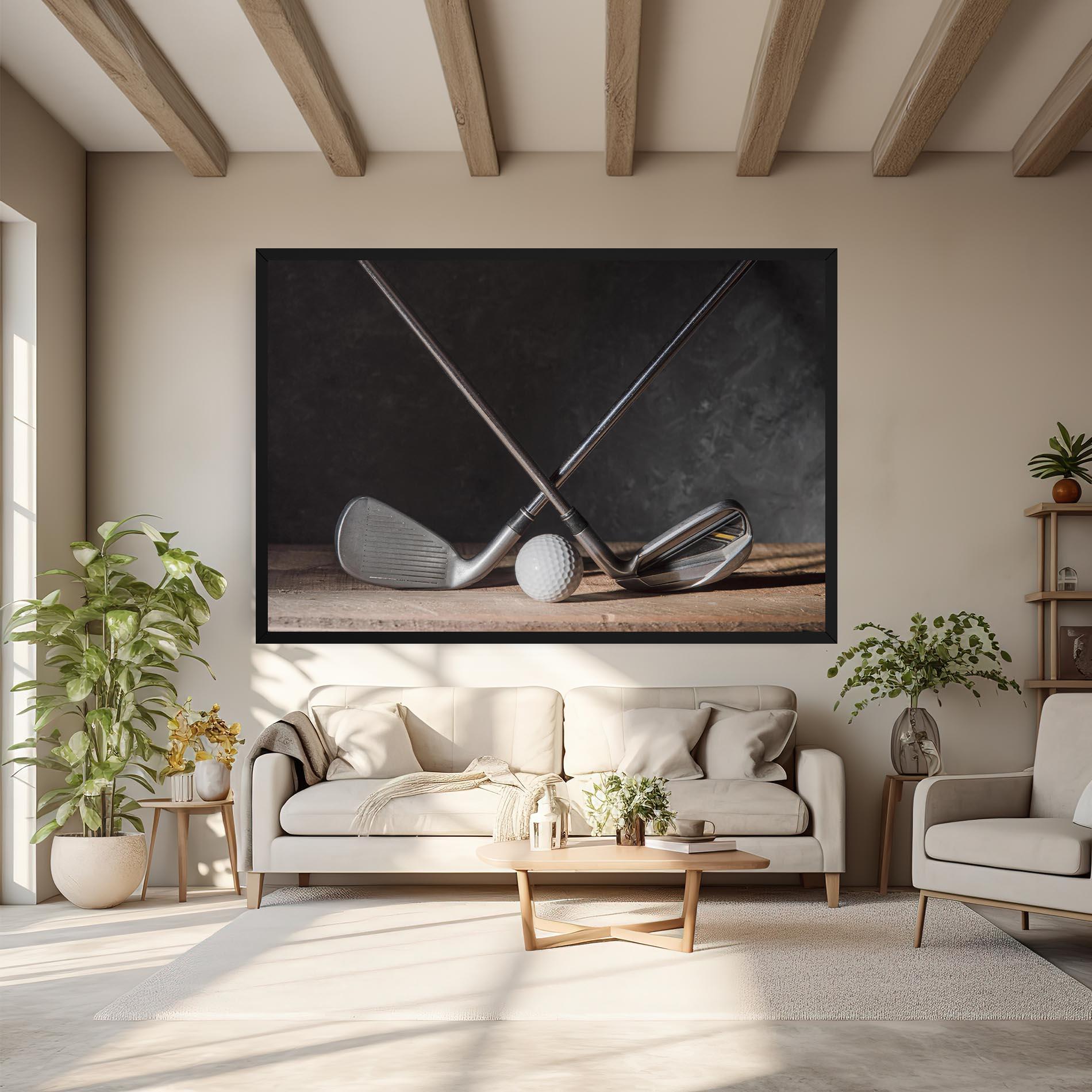 Tablou Canvas Golf Club Ball mockup 6