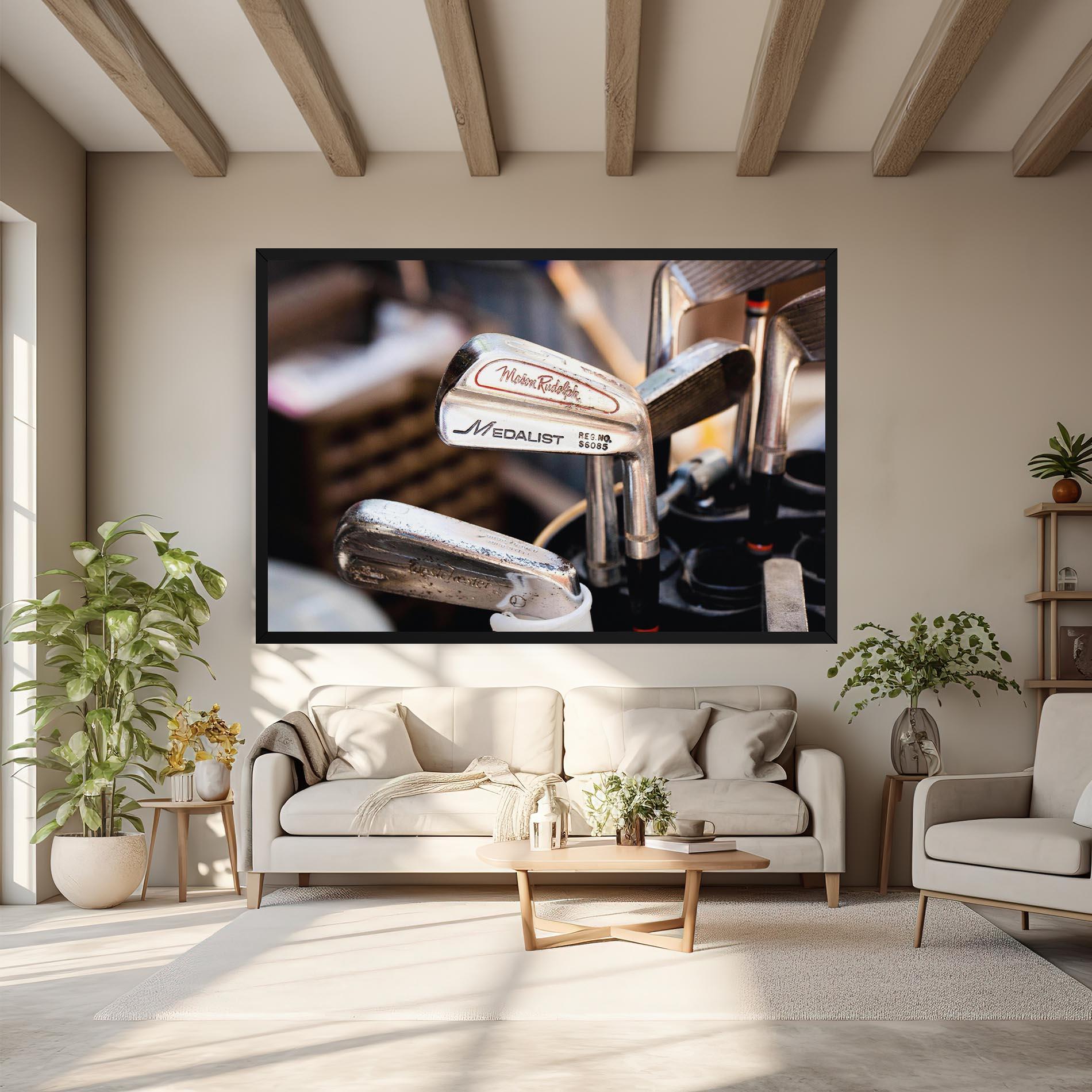 Tablou Canvas Silver Golf Club mockup 6