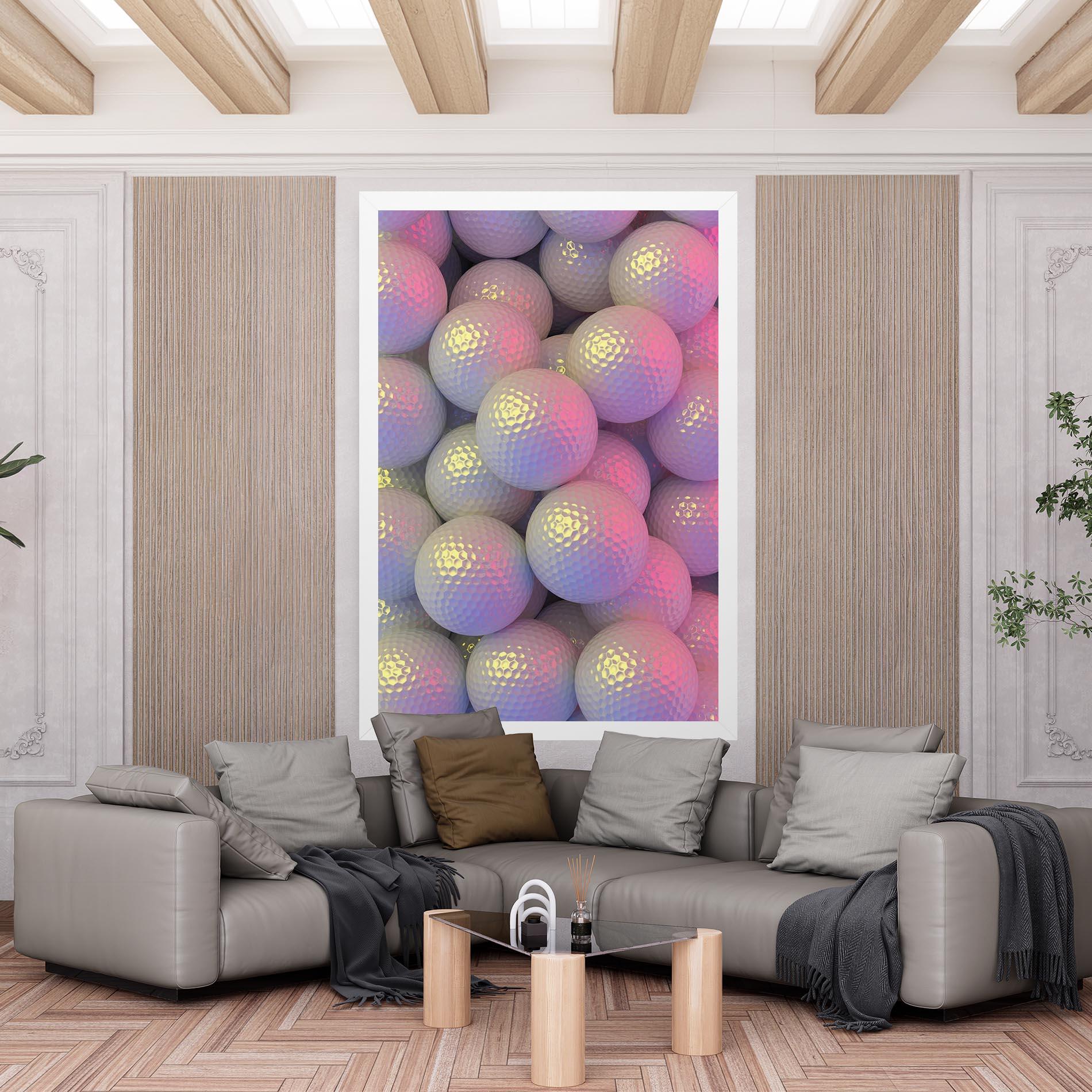 Tablou Canvas Purple Light Golf Ball mockup 6