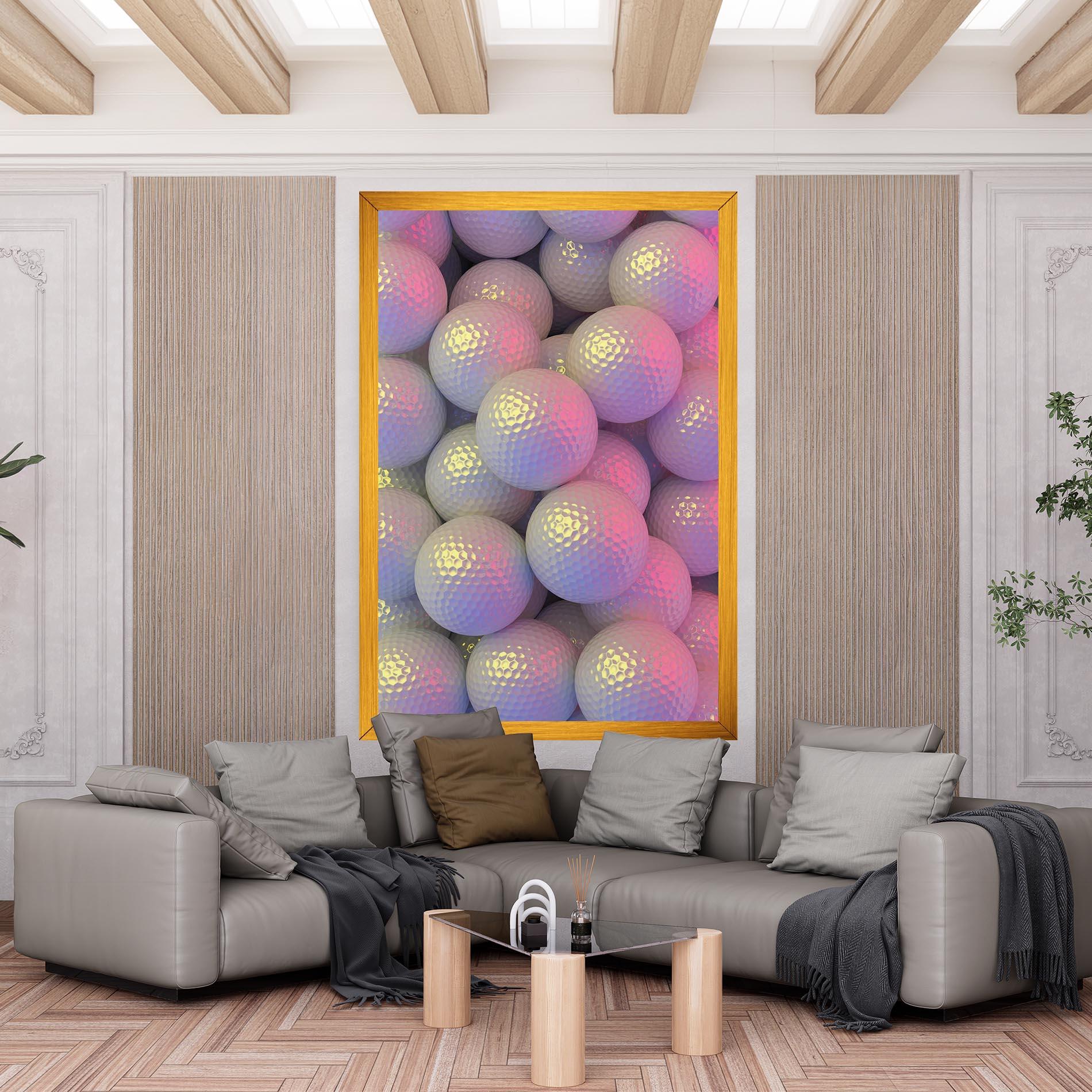 Tablou Canvas Purple Light Golf Ball mockup 6