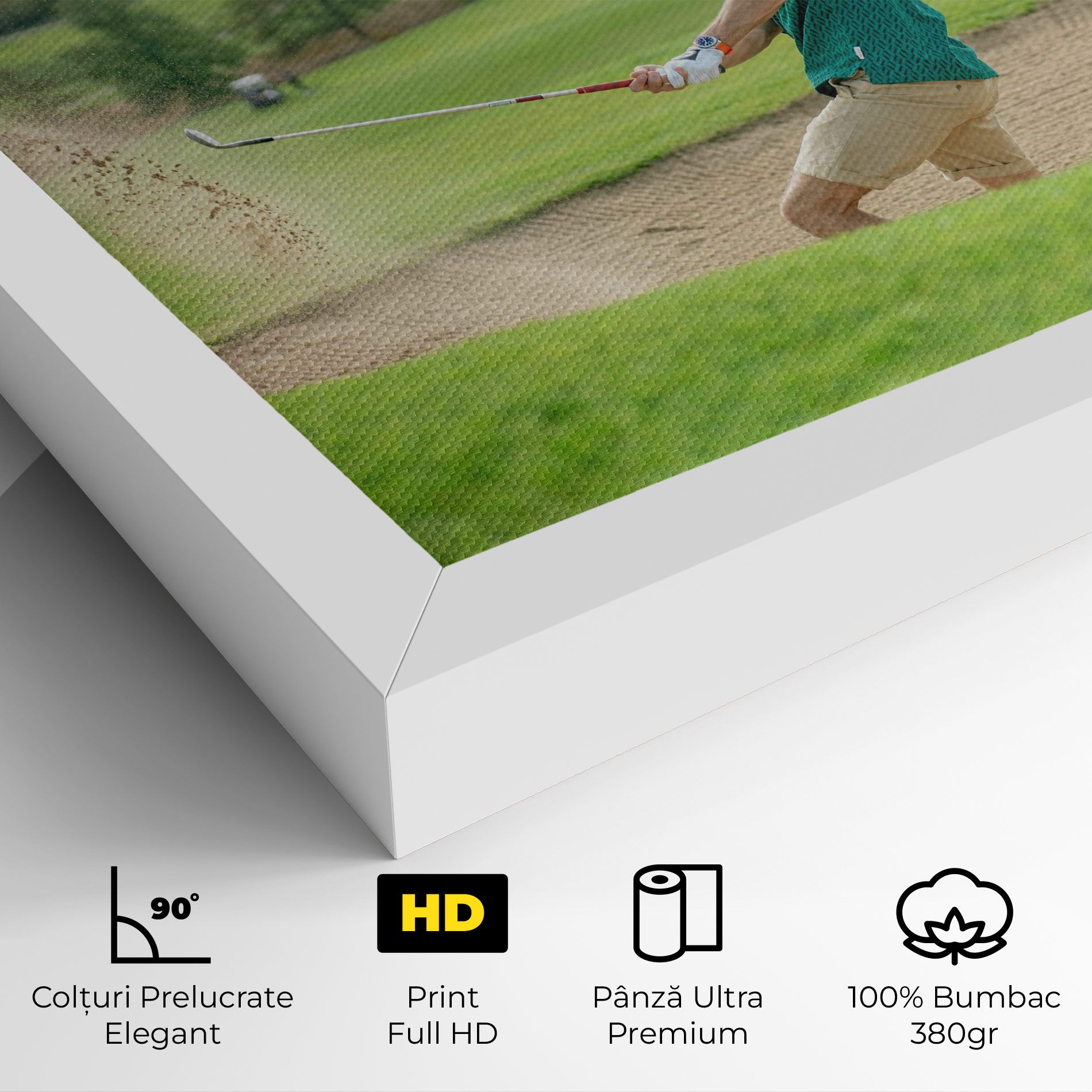 Green Tshirt Golf Player mockup 4