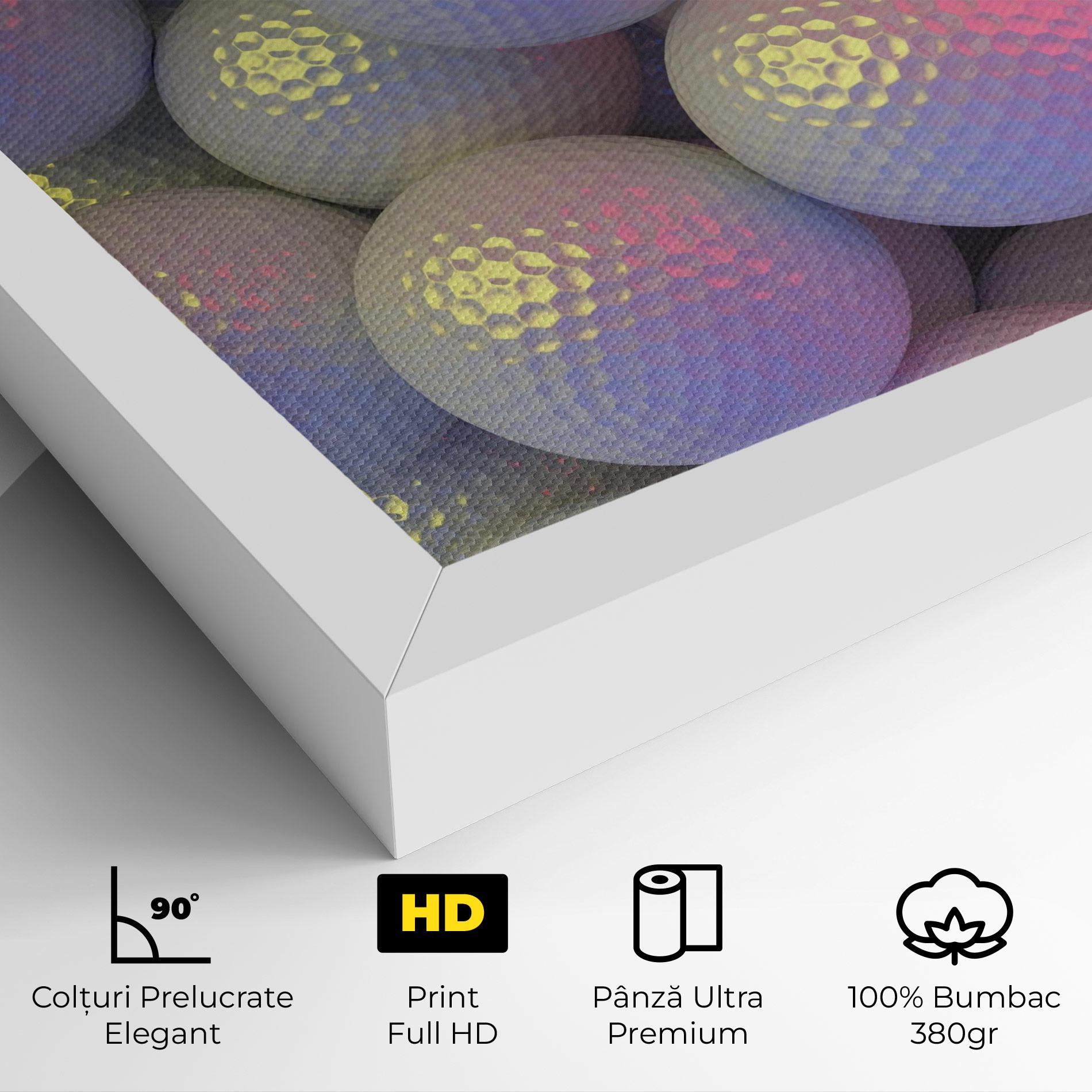 Tablou Canvas Purple Light Golf Ball mockup 4