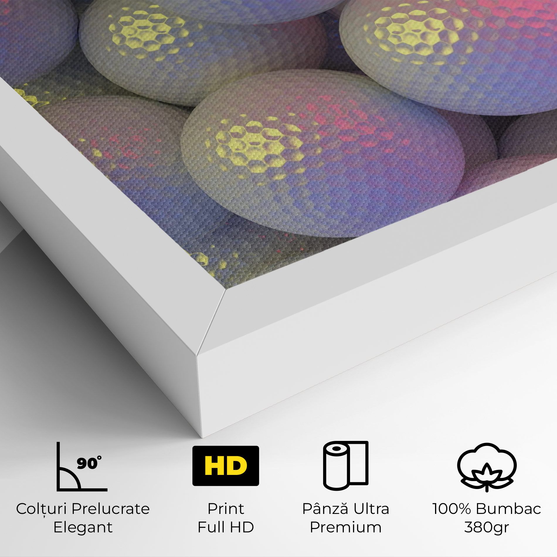 Purple Light Golf Ball mockup 4