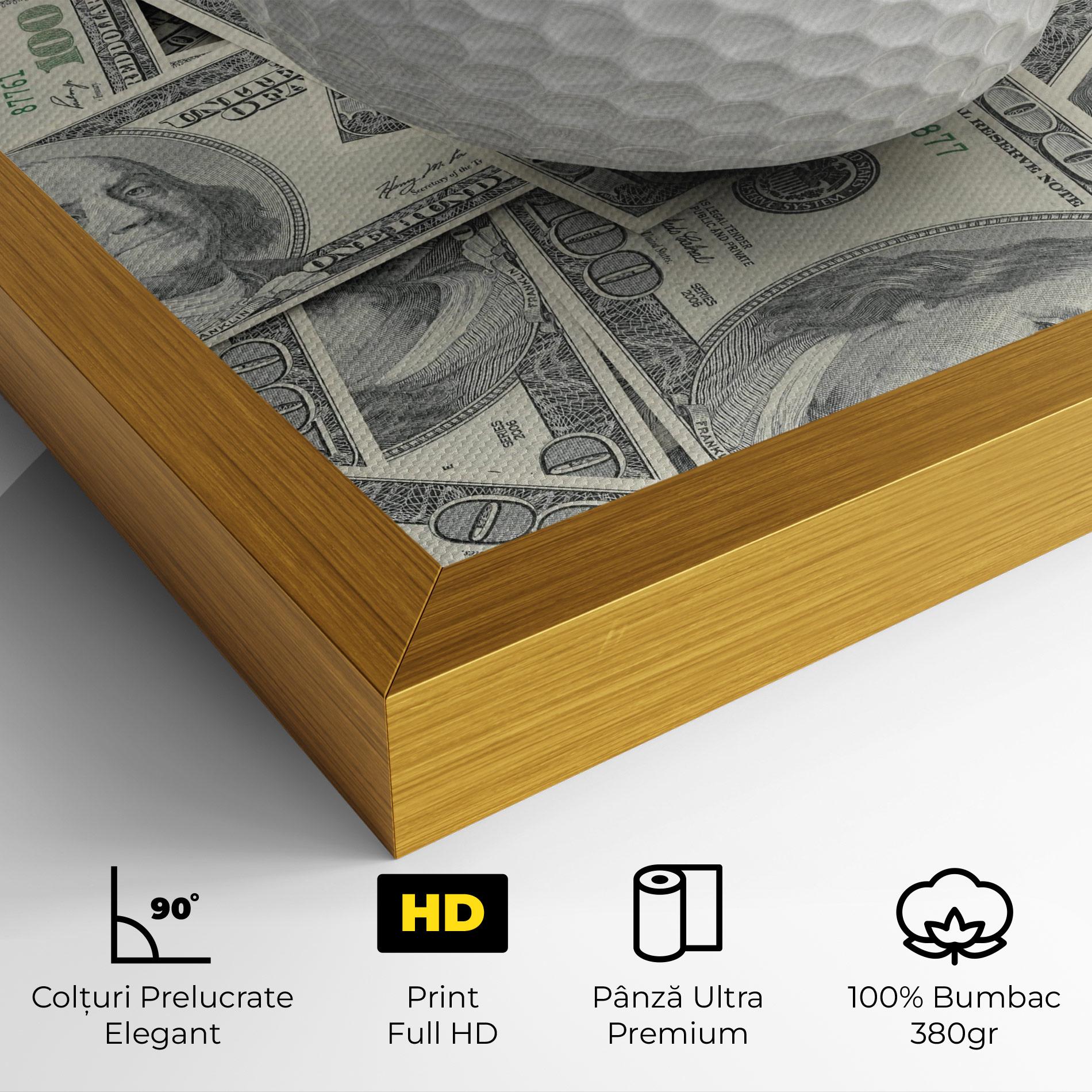 Tablou Canvas 3d Golf Ball mockup 4