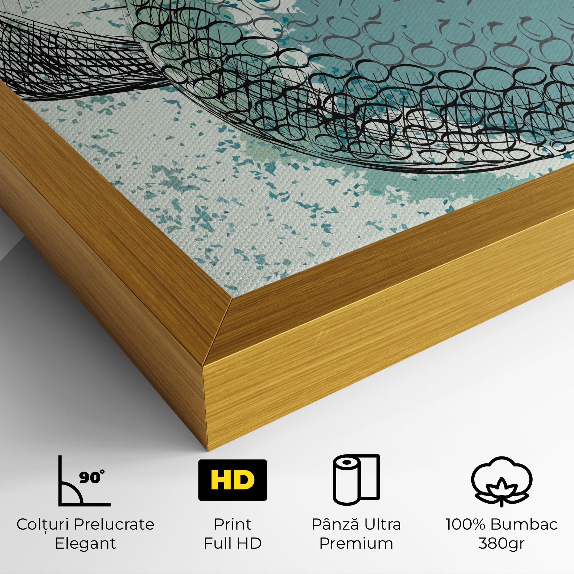 Tablou Canvas Blue Golf mockup 4