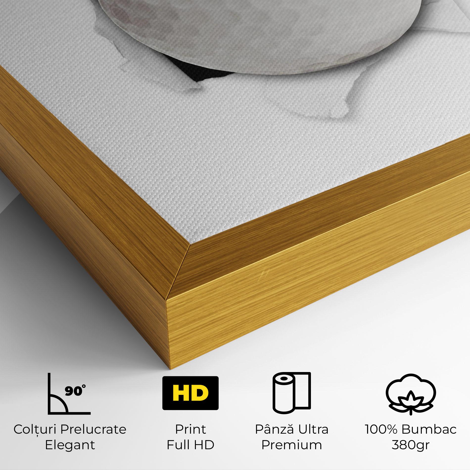 Tablou Canvas Golf Ball Bursting Hole mockup 4