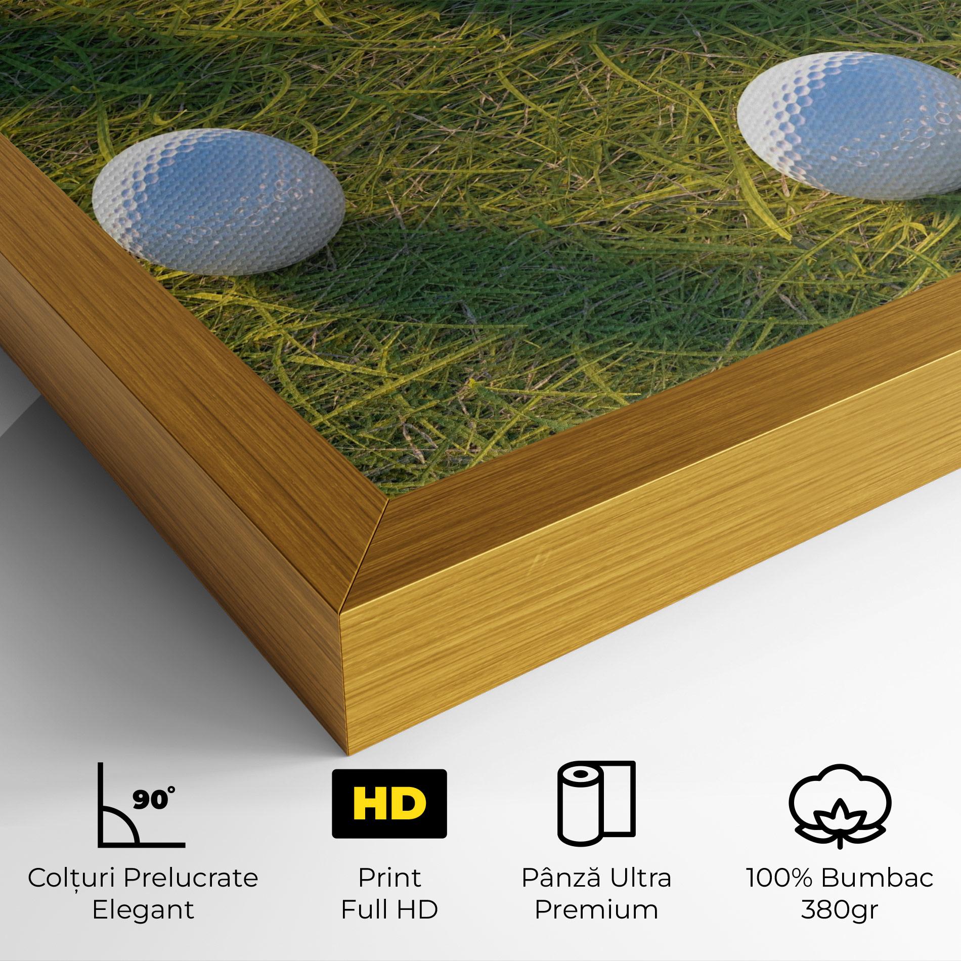 Tablou Canvas Golf Ball On Grass mockup 4