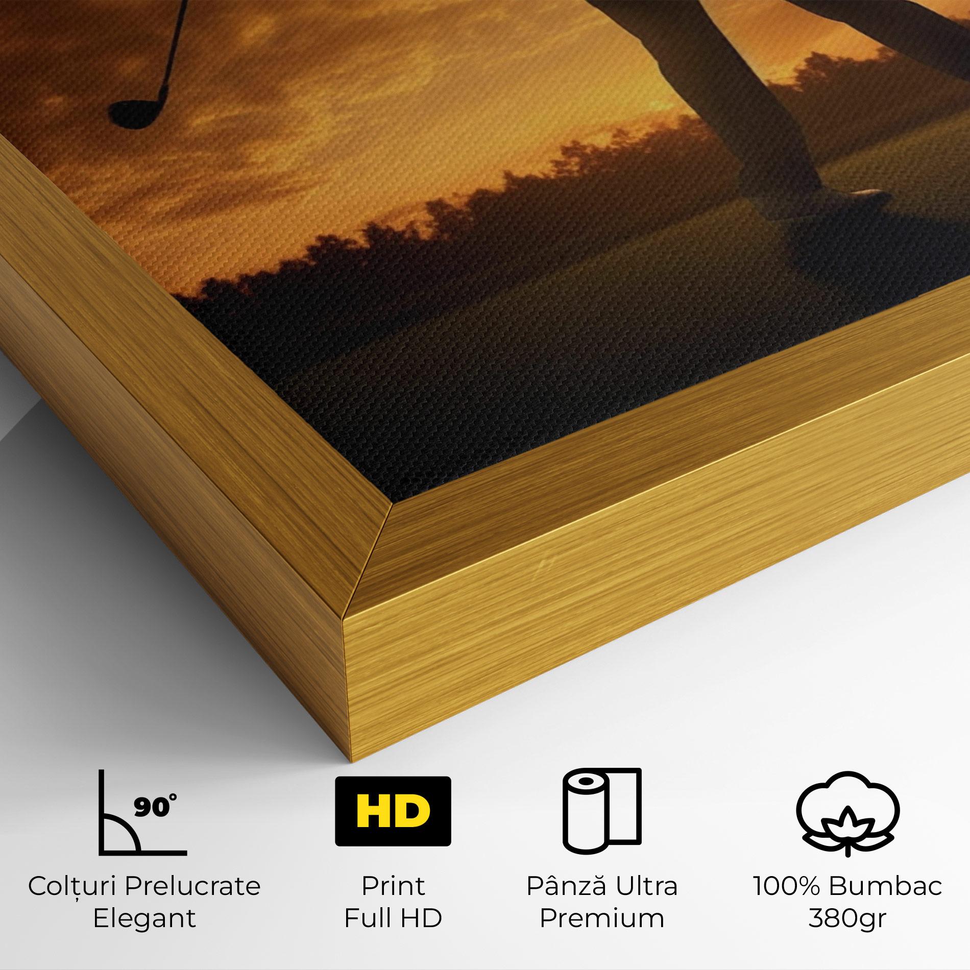 Tablou Canvas Golf Course Sunset mockup 4
