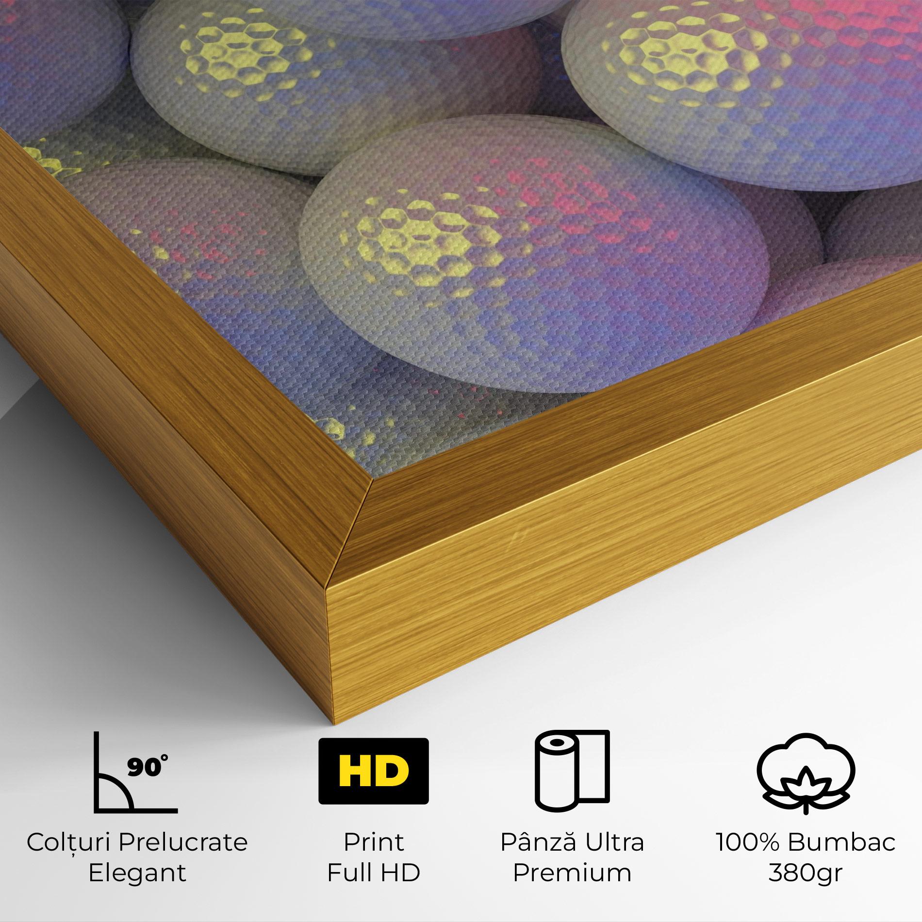 Tablou Canvas Purple Light Golf Ball mockup 4