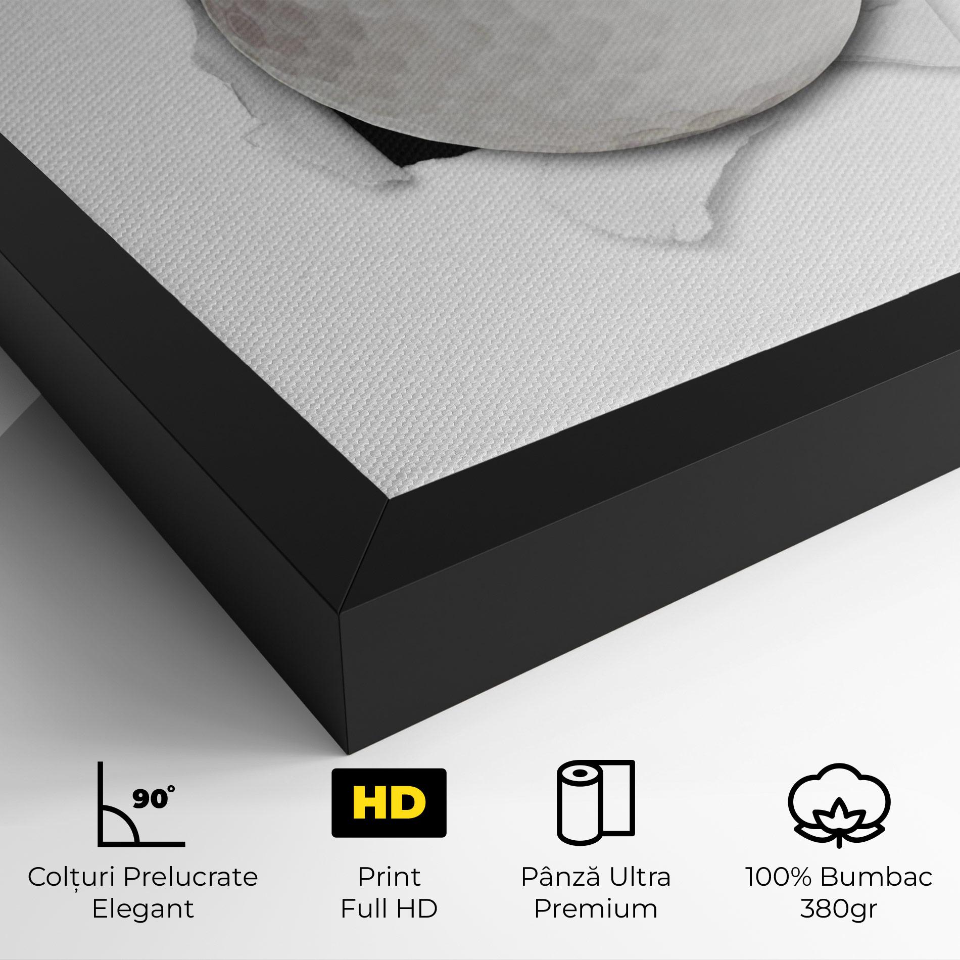 Tablou Canvas Golf Ball Bursting Hole mockup 4