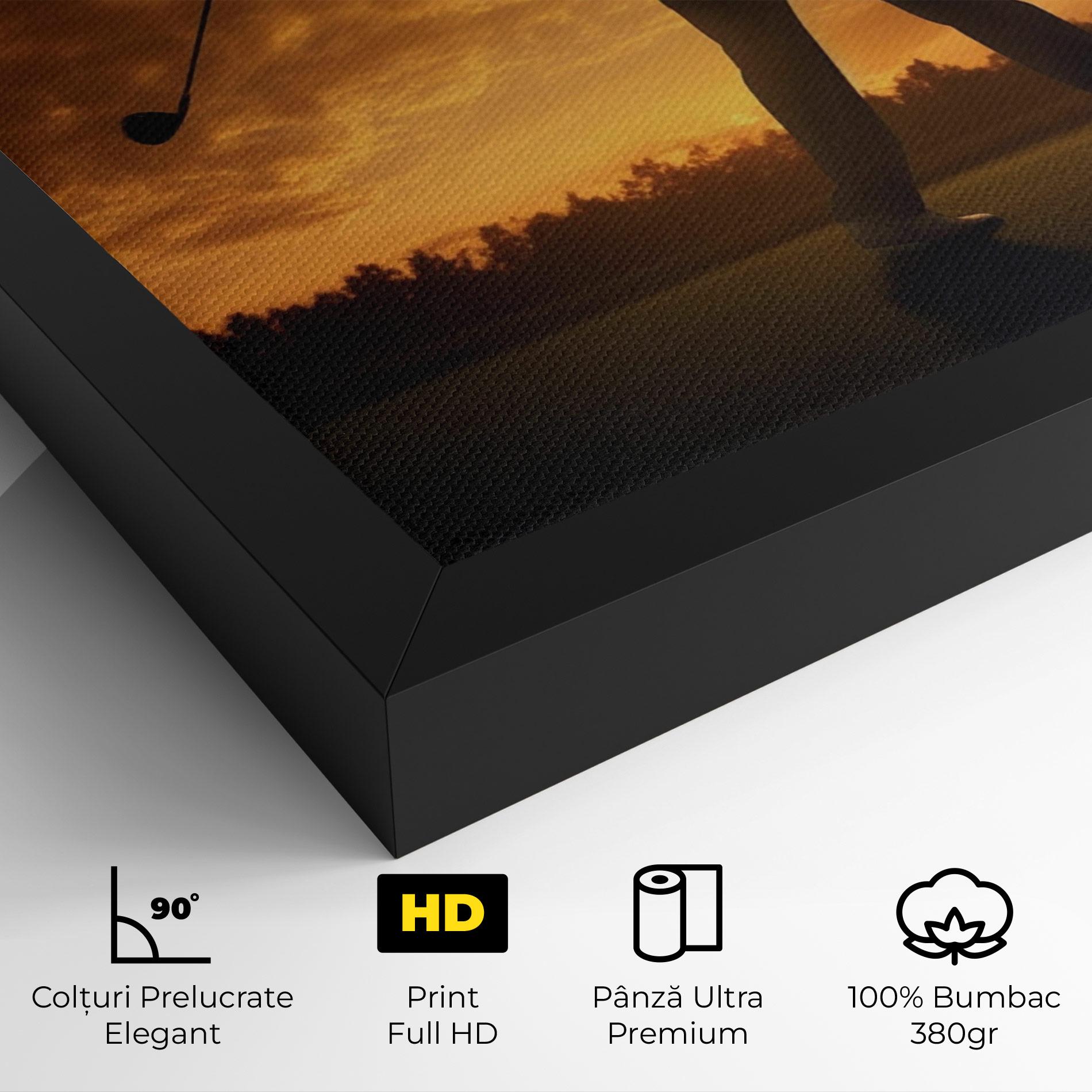 Tablou Canvas Golf Course Sunset mockup 4