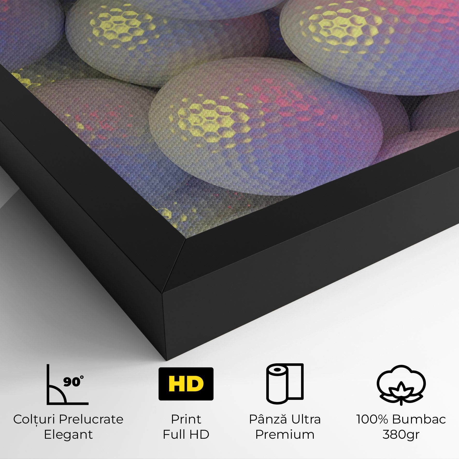 Purple Light Golf Ball mockup 4
