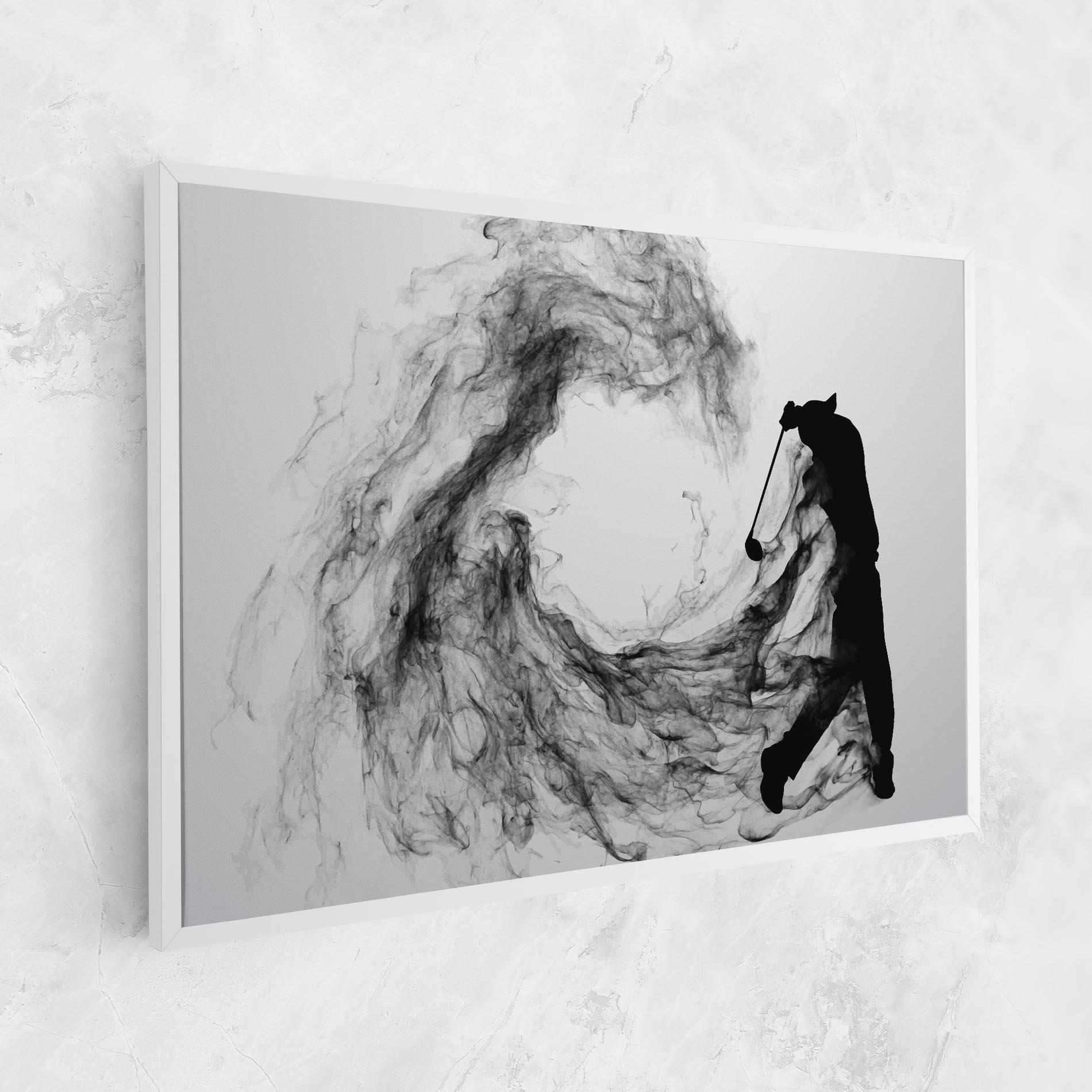 Tablou Canvas Black Smoke Golf mockup 1