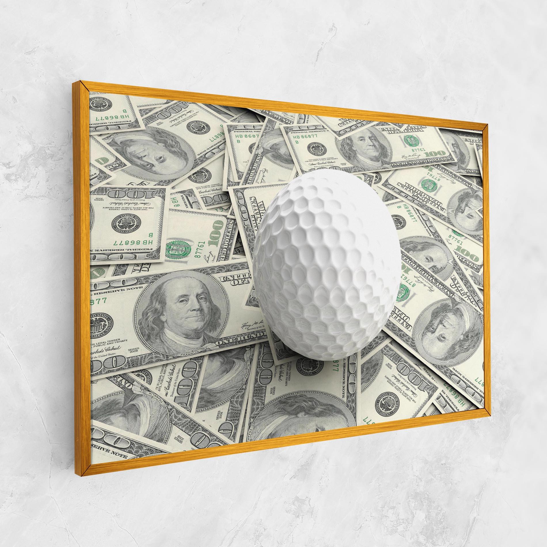 Tablou Canvas 3d Golf Ball mockup 1