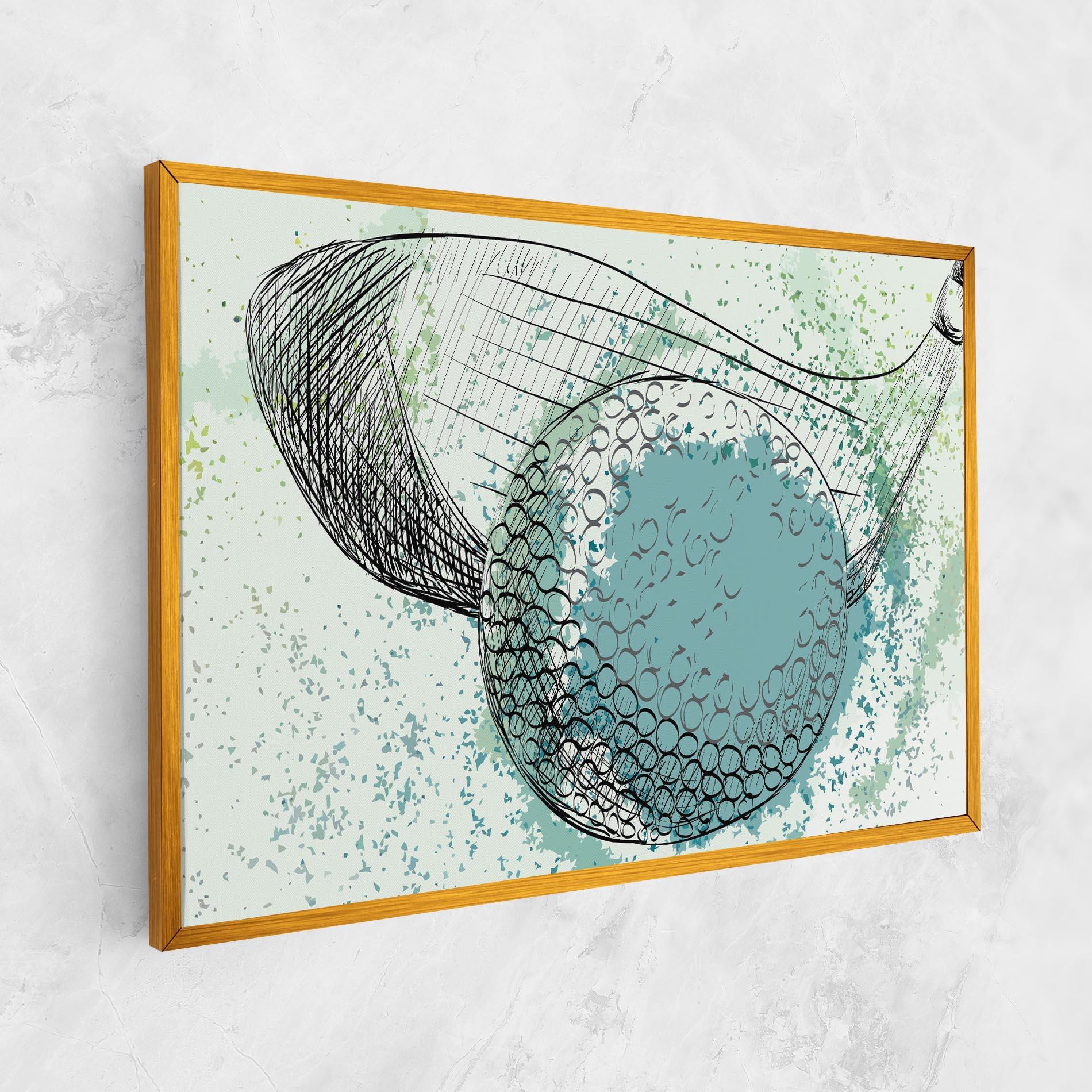 Tablou Canvas Blue Golf mockup 1