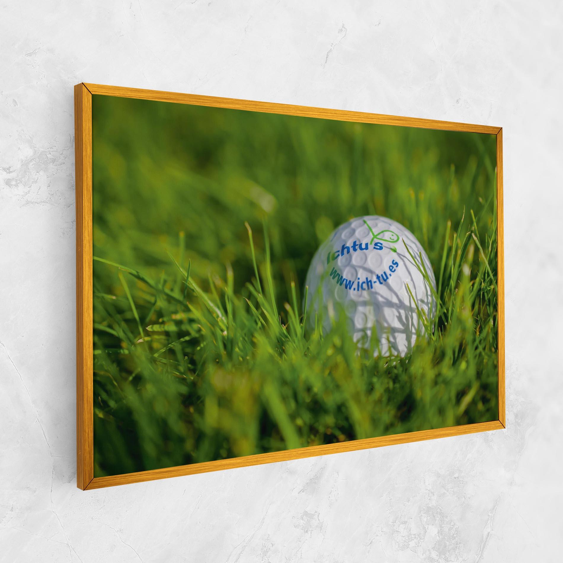 Tablou Canvas Golf Ball In Grass mockup 1