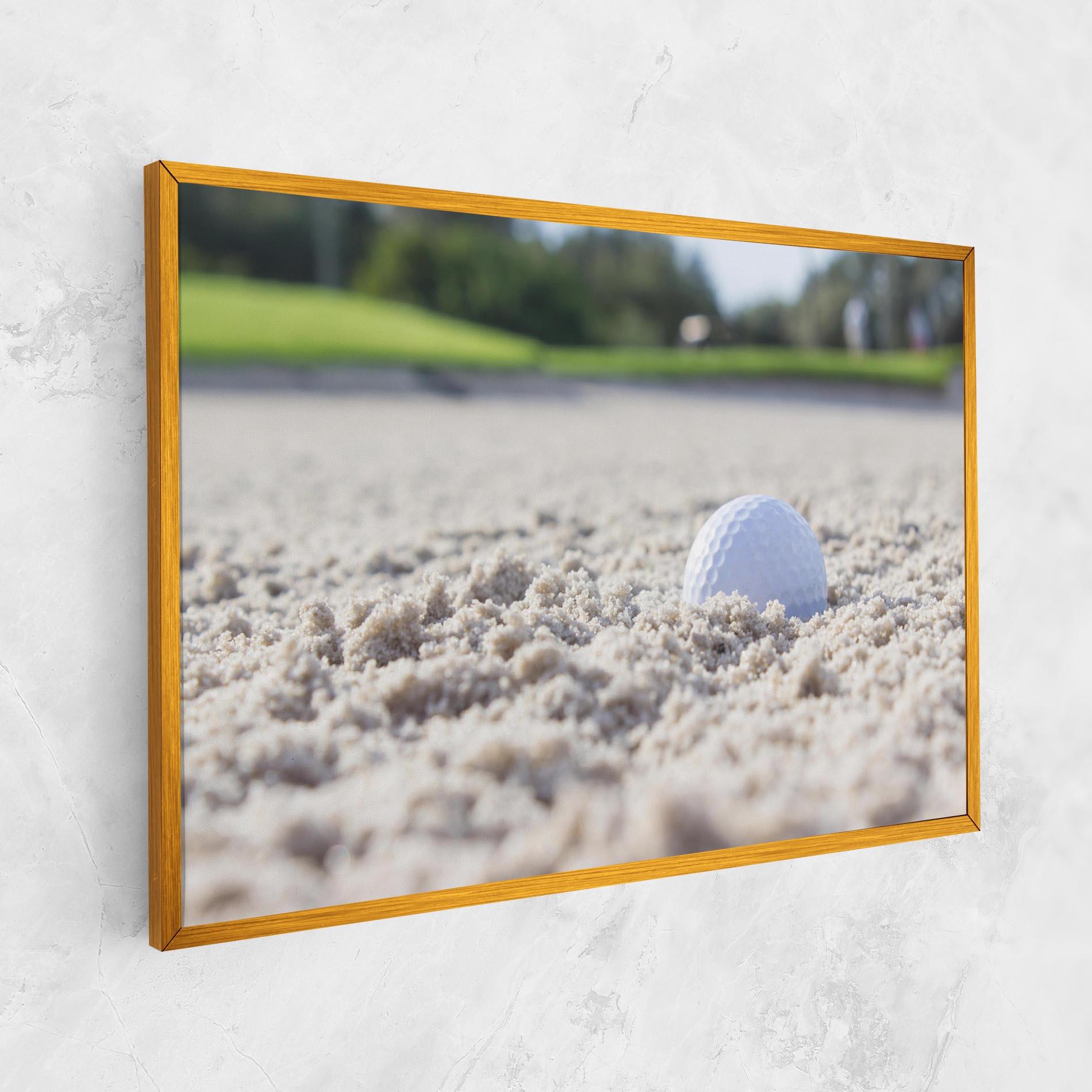 Tablou Canvas Golf Ball In Sand mockup 1