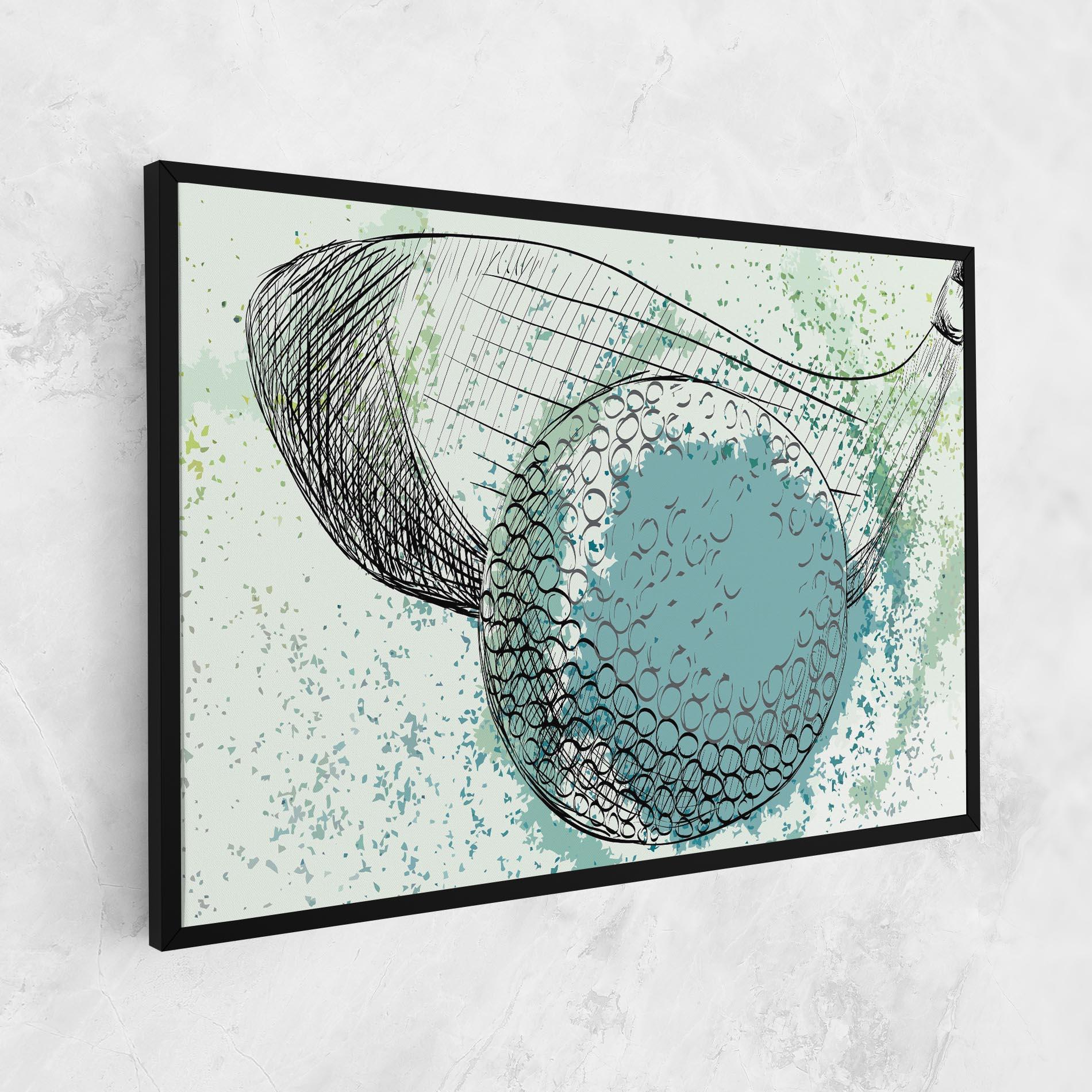 Tablou Canvas Blue Golf mockup 1