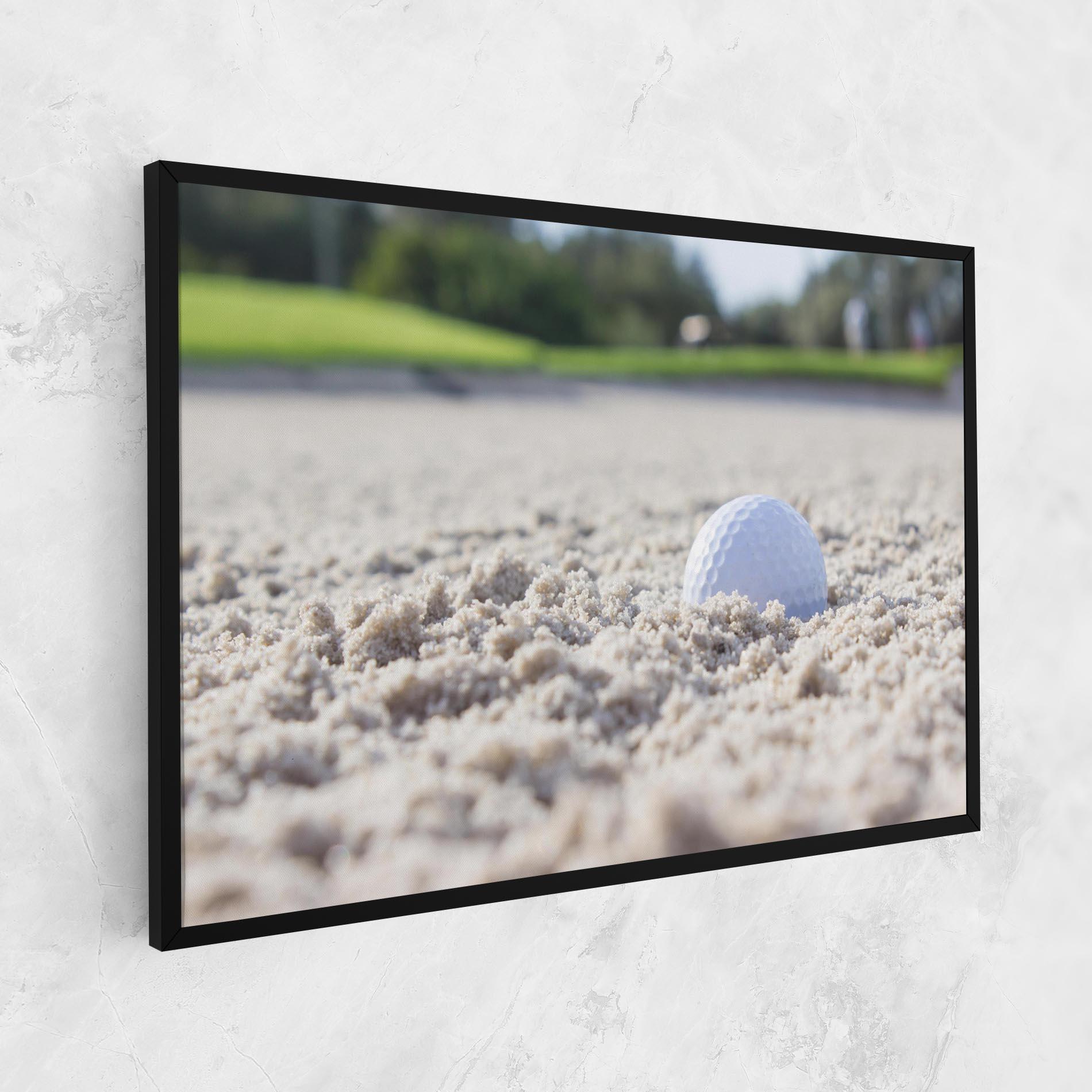Tablou Canvas Golf Ball In Sand mockup 1