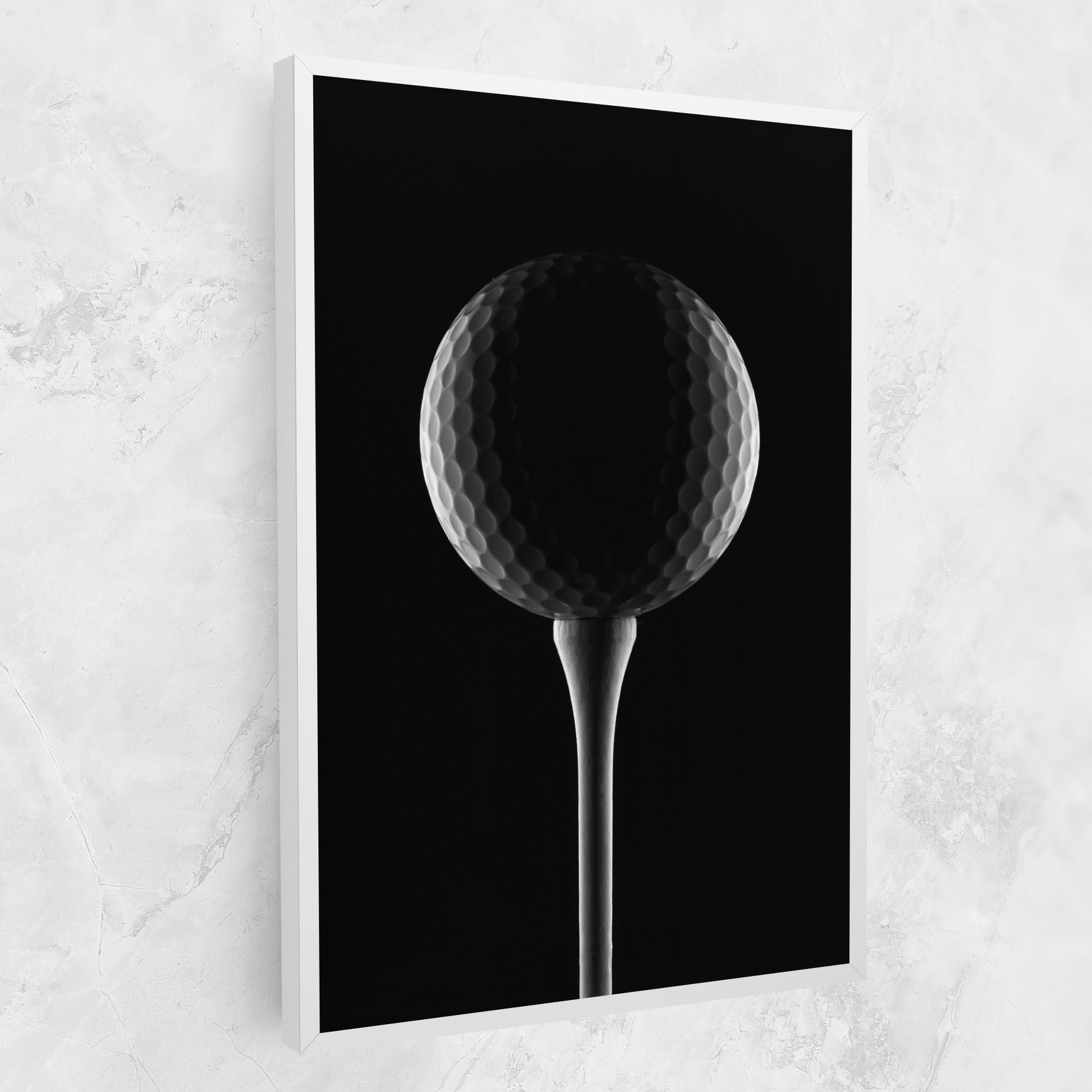 Tablou Canvas Golf Ball Black mockup 1