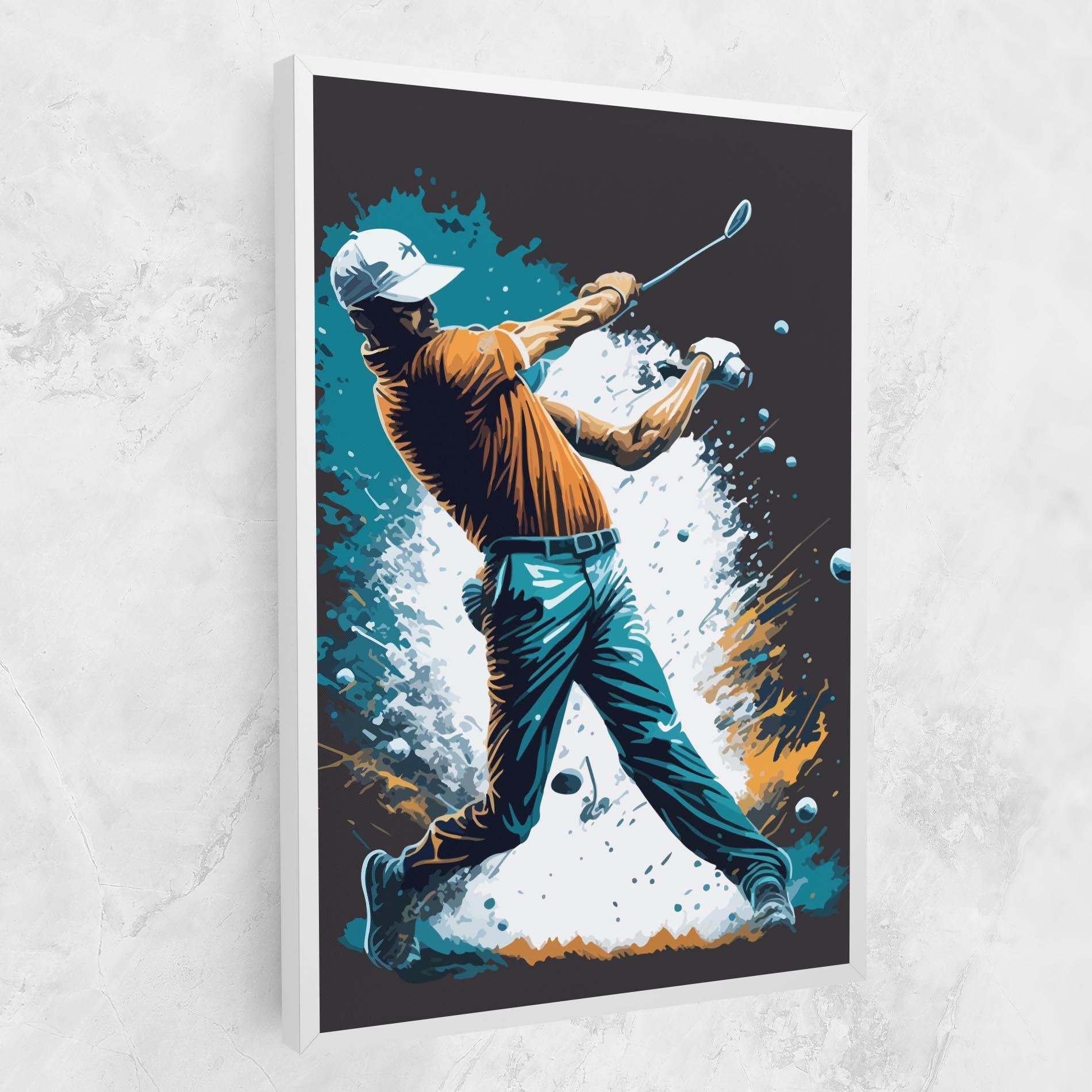 Tablou Canvas Golf On Grey mockup 1