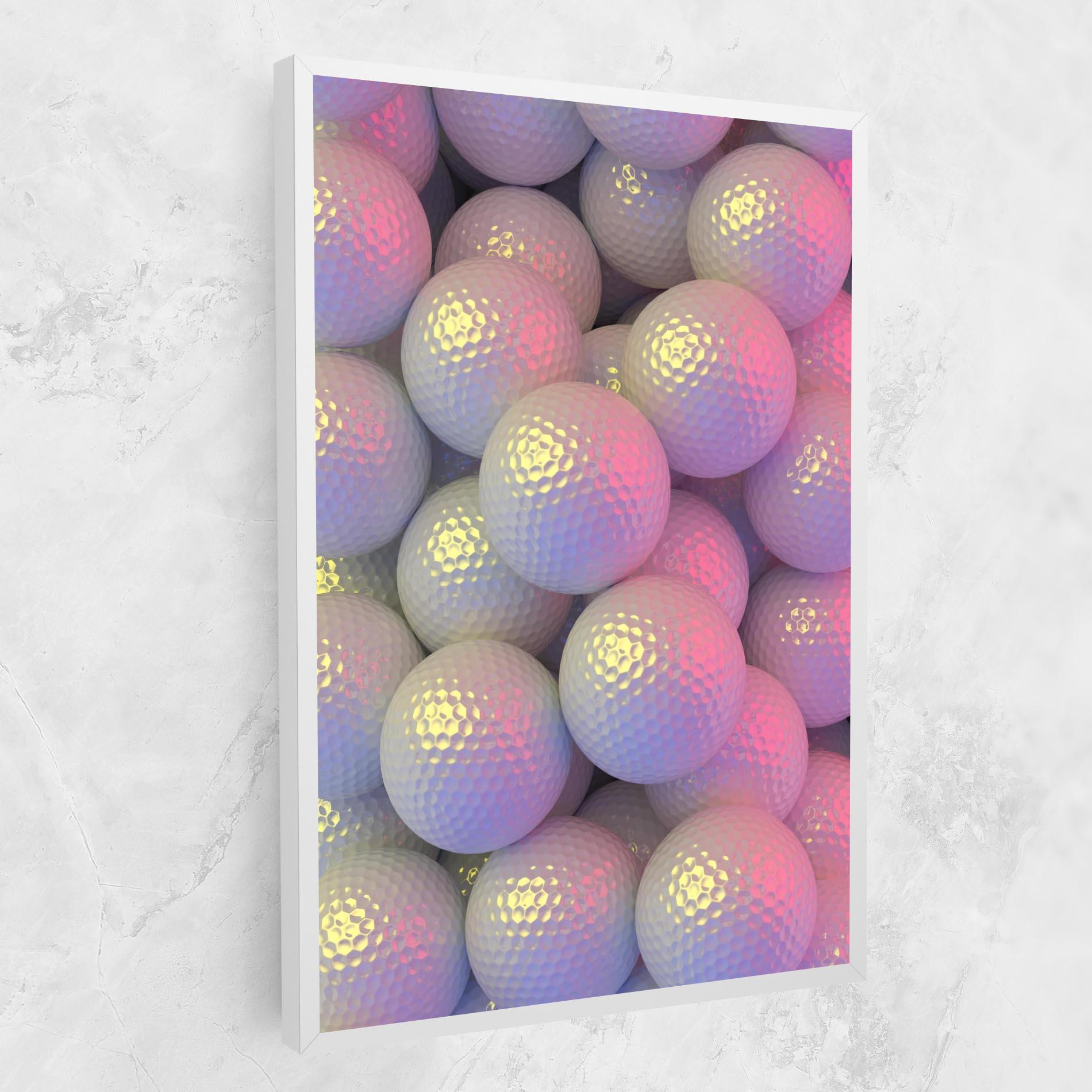 Tablou Canvas Purple Light Golf Ball mockup 1