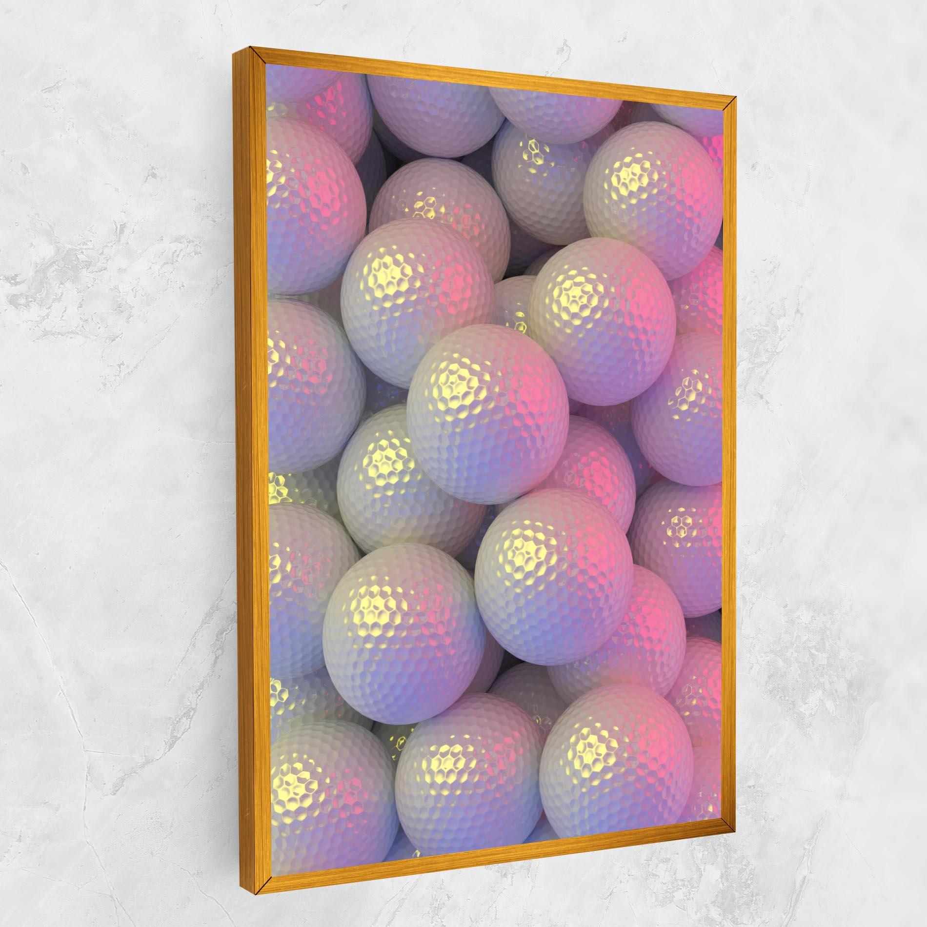 Tablou Canvas Purple Light Golf Ball mockup 1