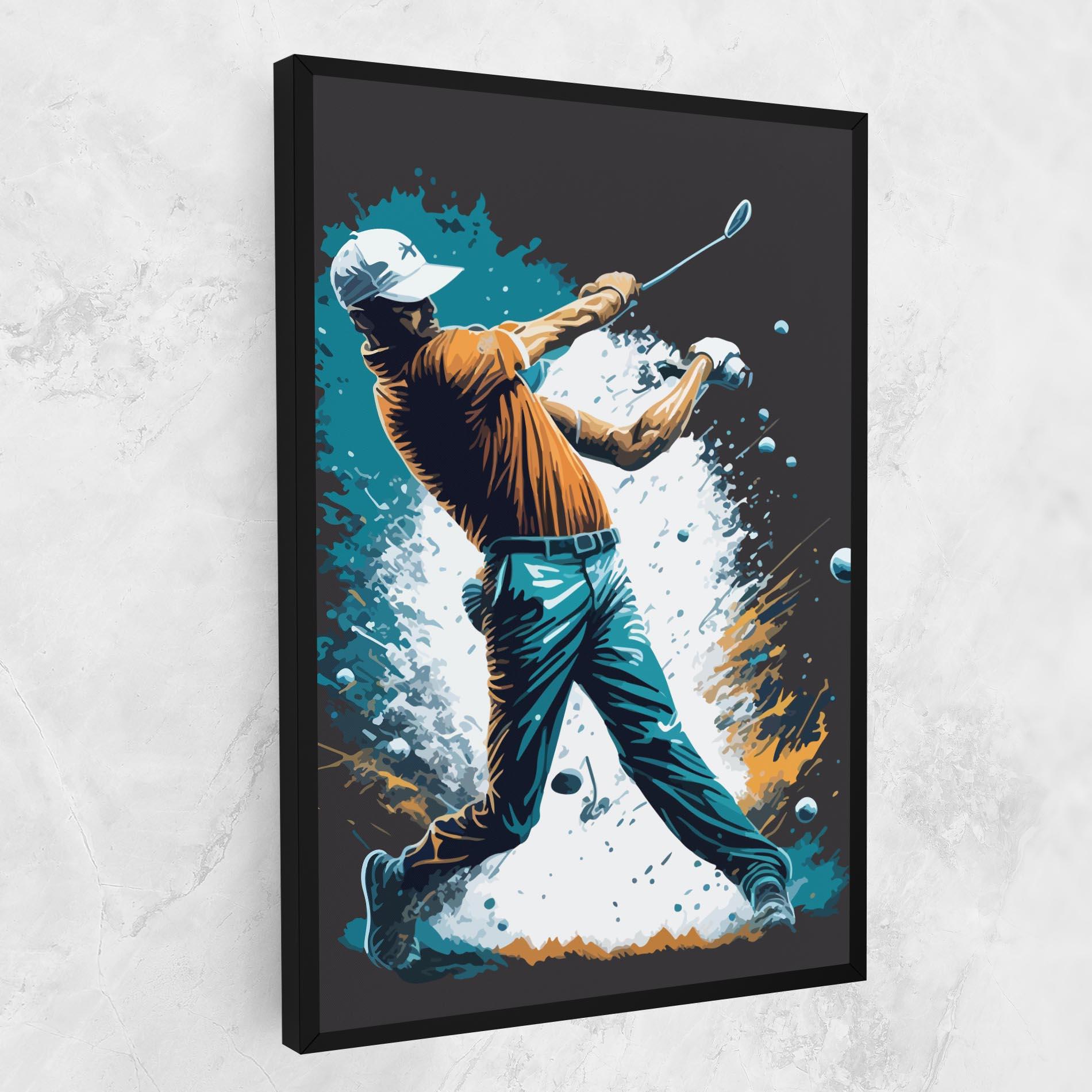 Tablou Canvas Golf On Grey mockup 1