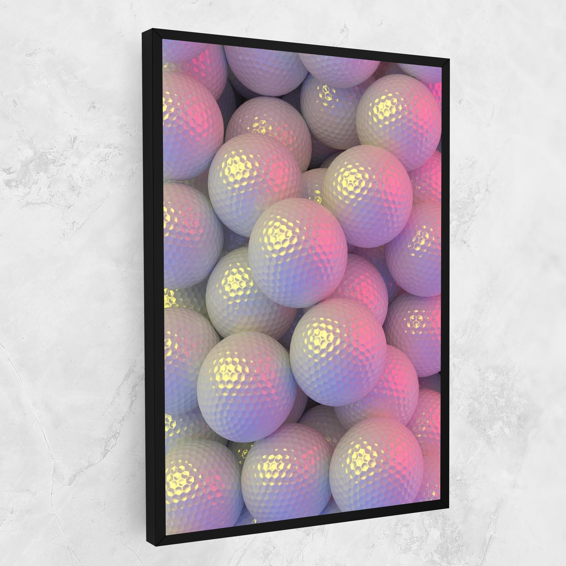 Tablou Canvas Purple Light Golf Ball mockup 1