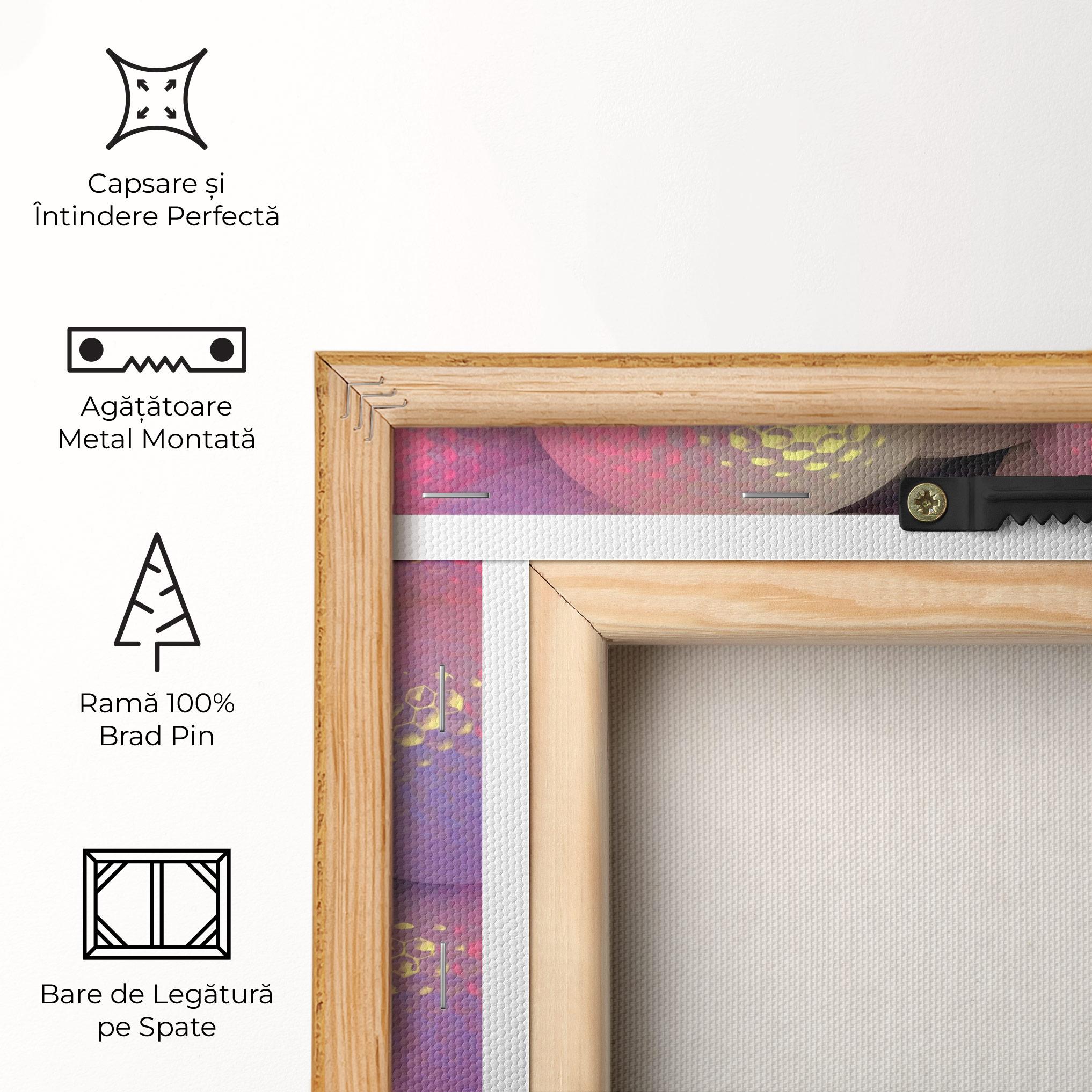 Tablou Canvas Purple Light Golf Ball mockup 5