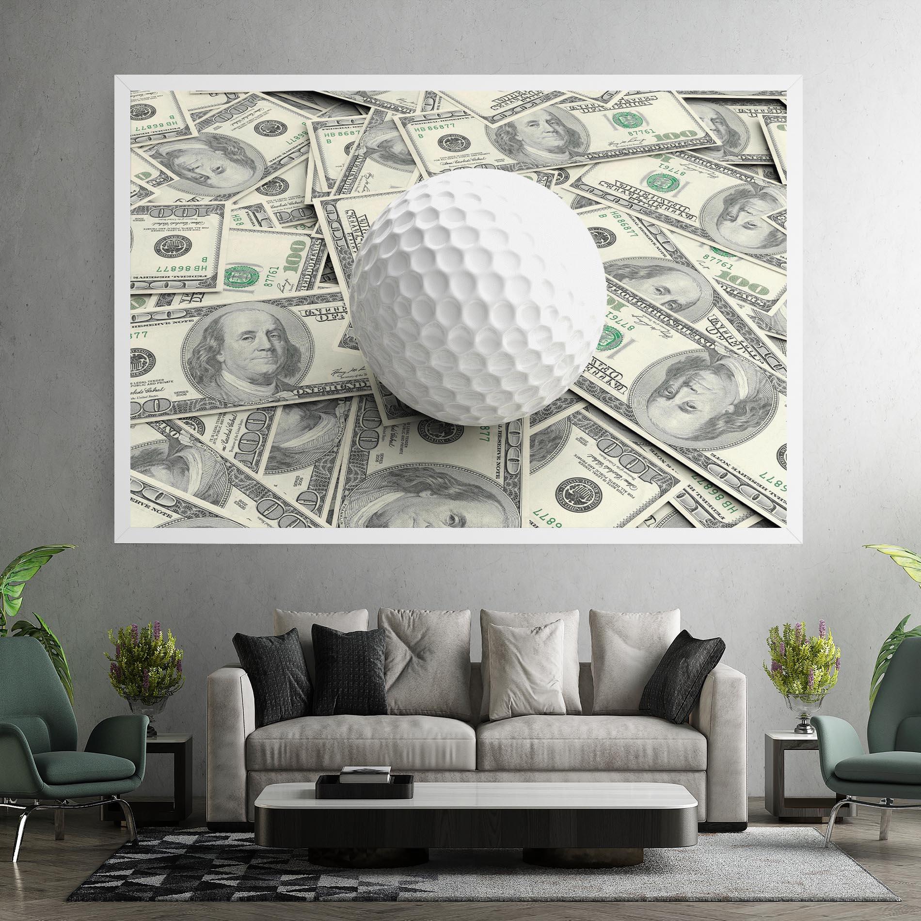 Tablou Canvas 3d Golf Ball mockup 7