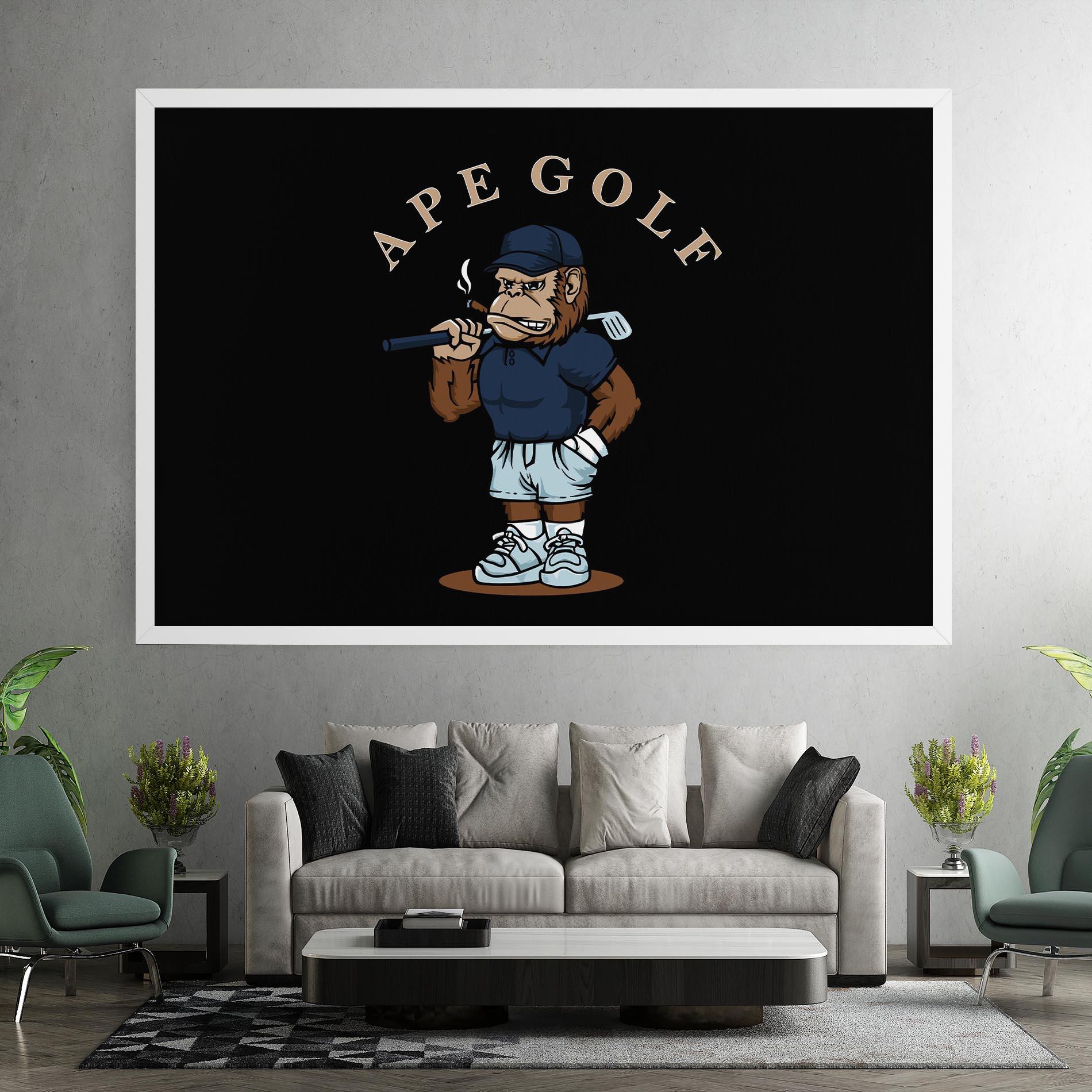 Tablou Canvas Ape Golf mockup 7
