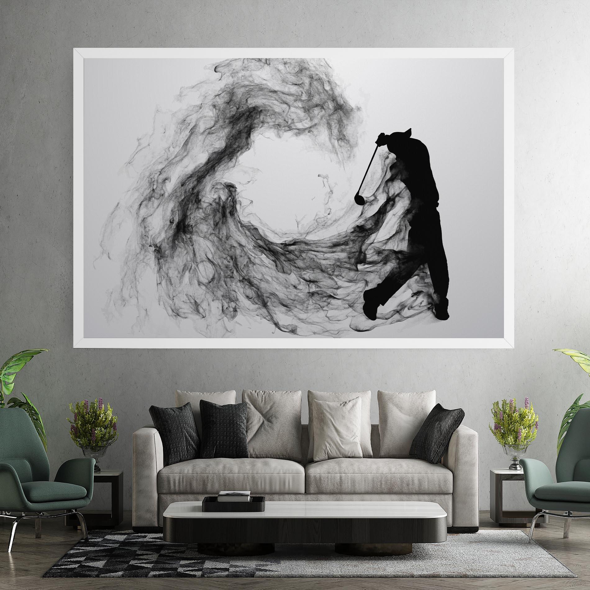 Tablou Canvas Black Smoke Golf mockup 7