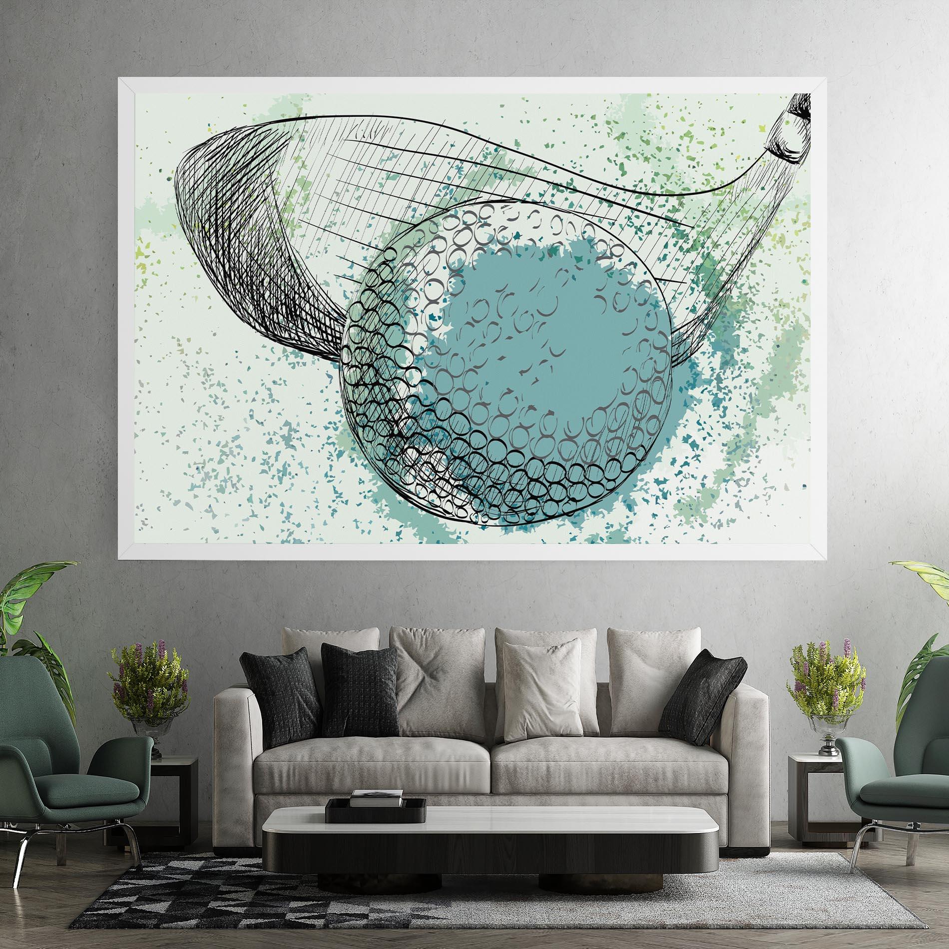 Tablou Canvas Blue Golf mockup 7