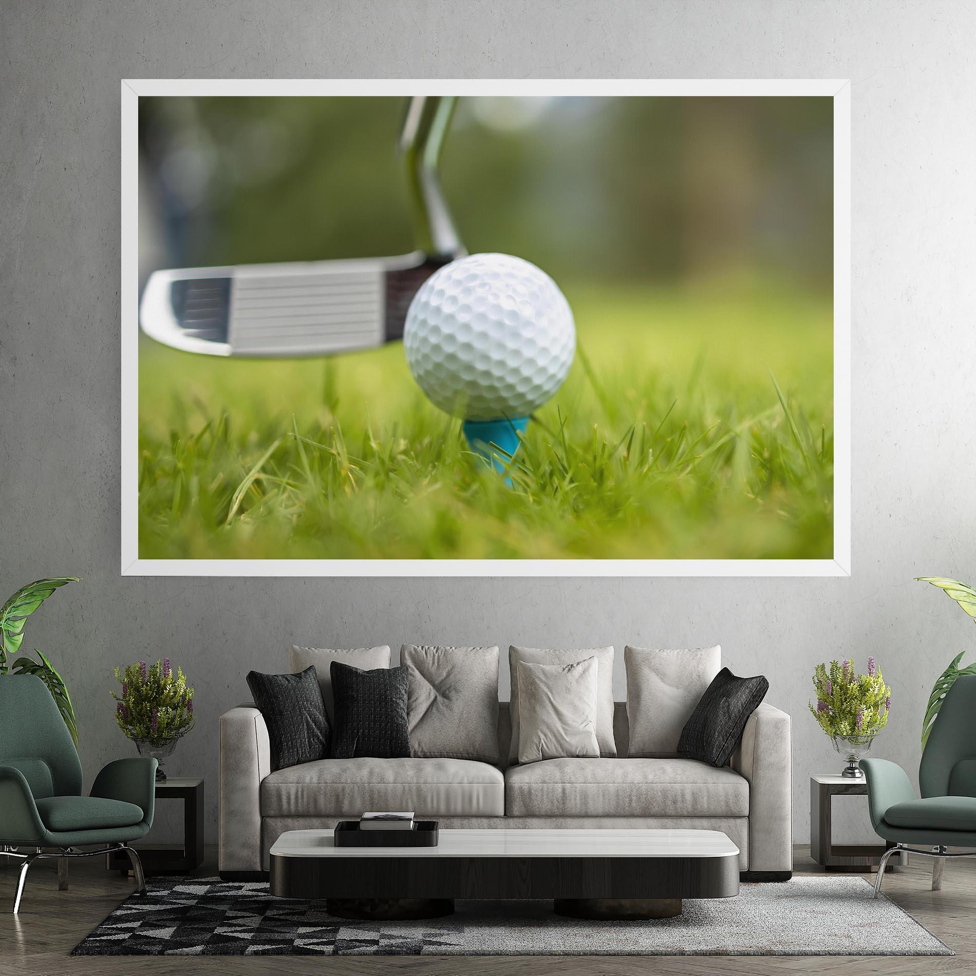 Tablou Canvas Golf Ball Tee mockup 7
