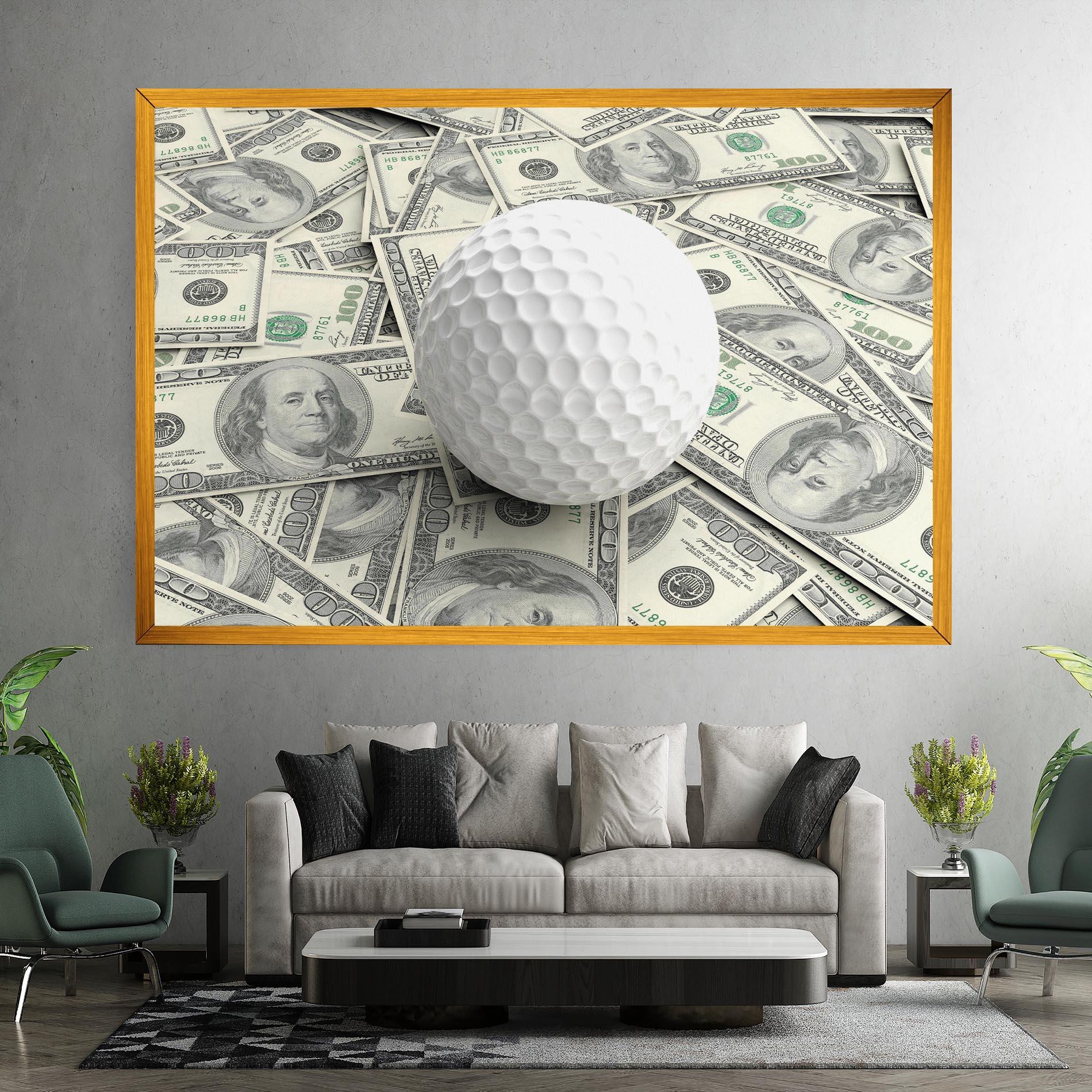 Tablou Canvas 3d Golf Ball mockup 7