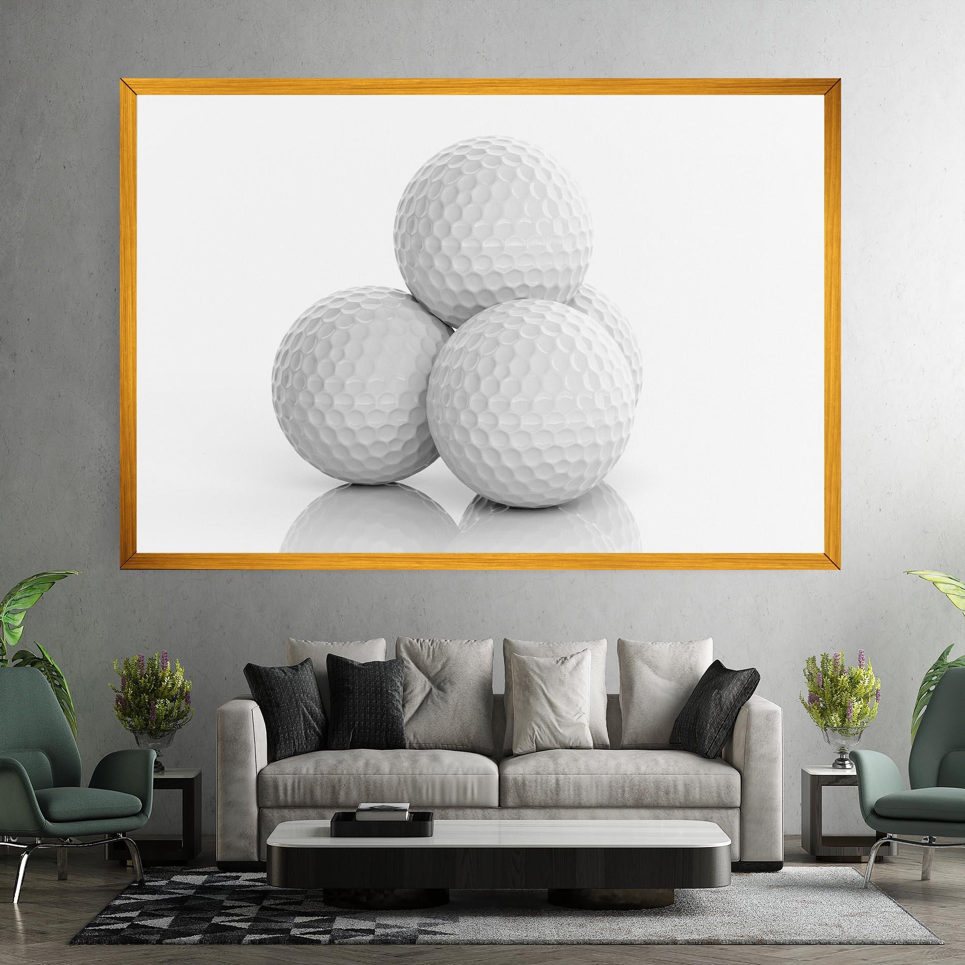 Tablou Canvas 3d Golf Balls mockup 7