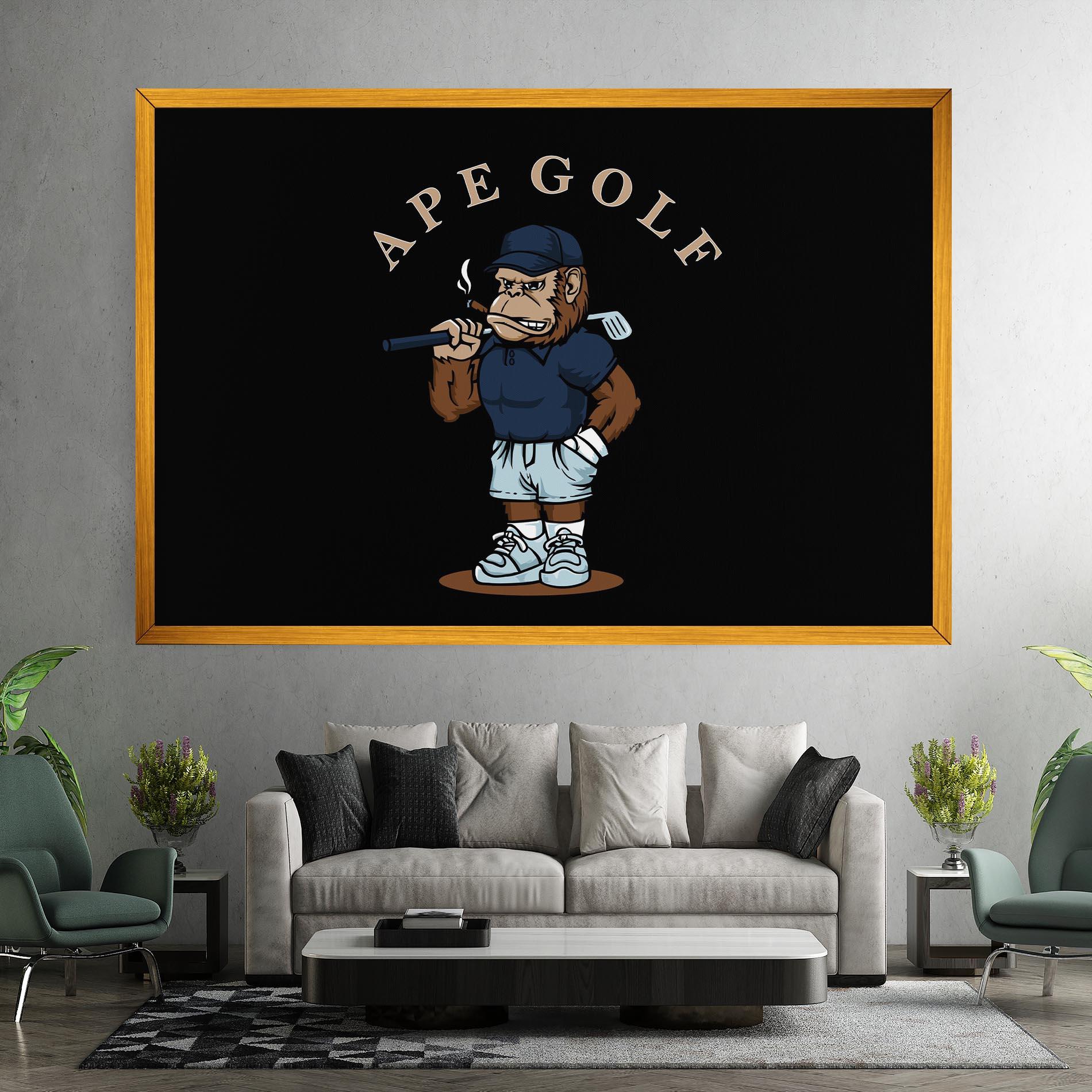 Tablou Canvas Ape Golf mockup 7